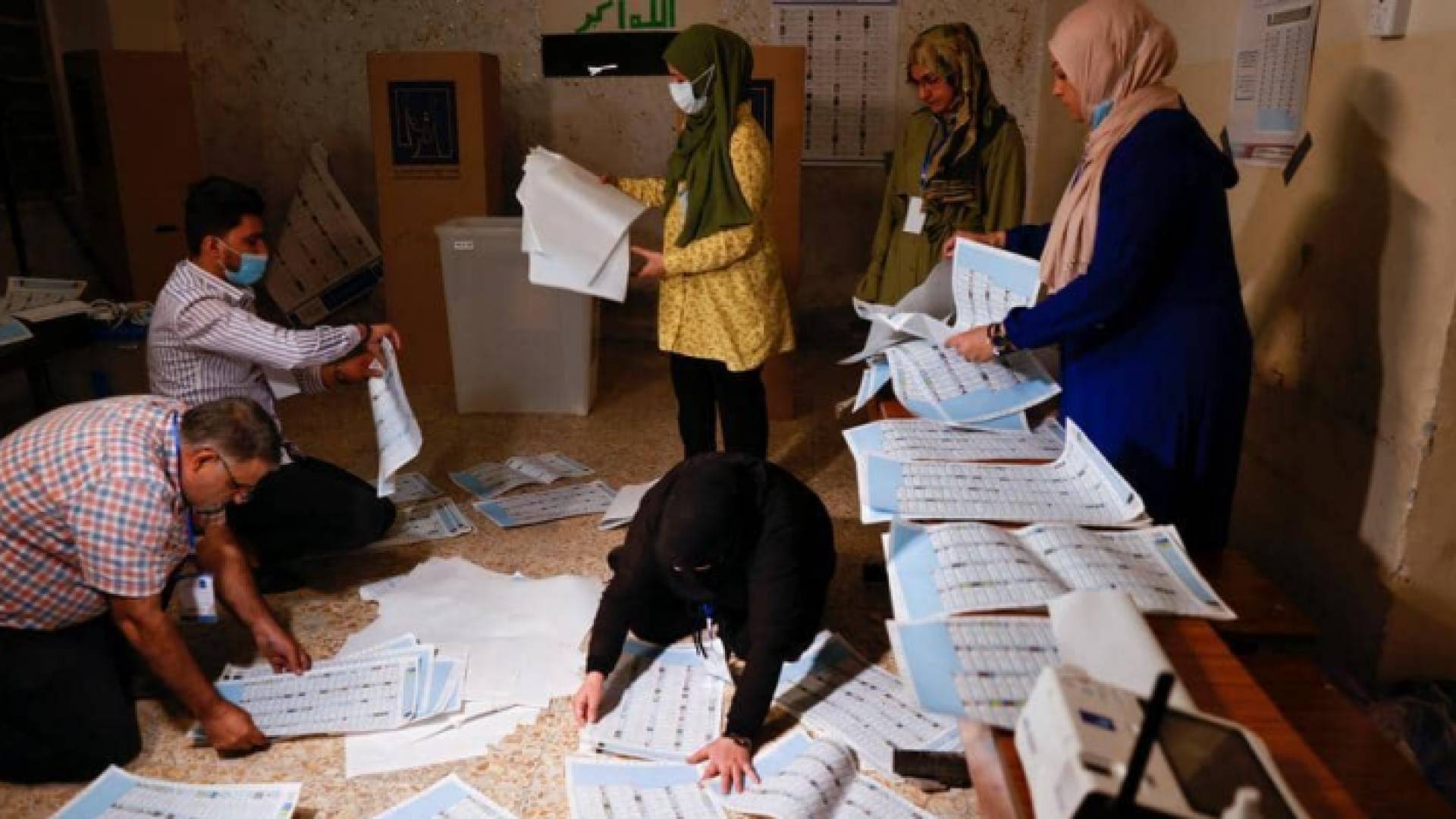 41 % نسبة المشاركة الأولية في الانتخابات البرلمانية بالعراق