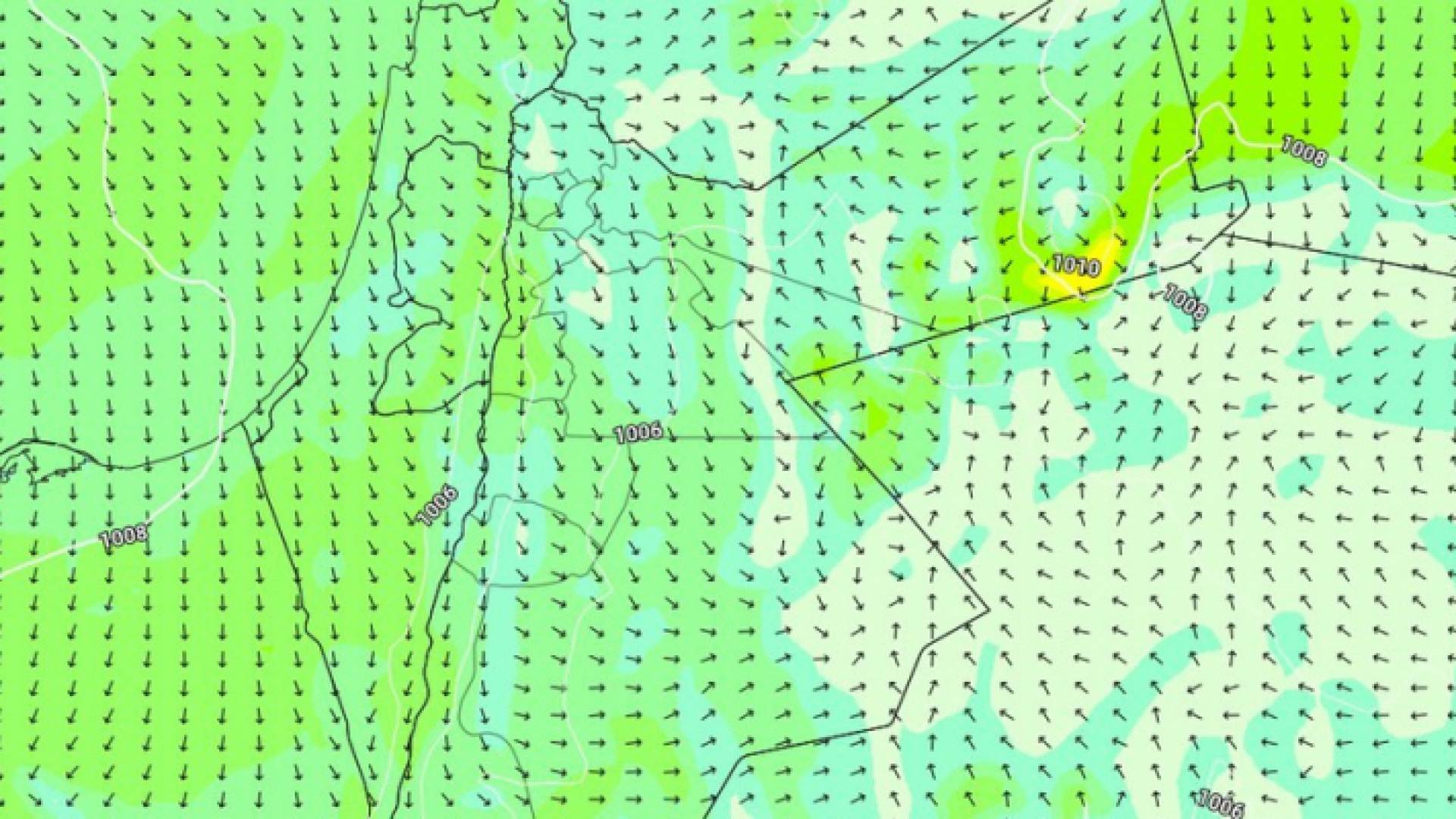 خريطة توضيحية من طقس العرب