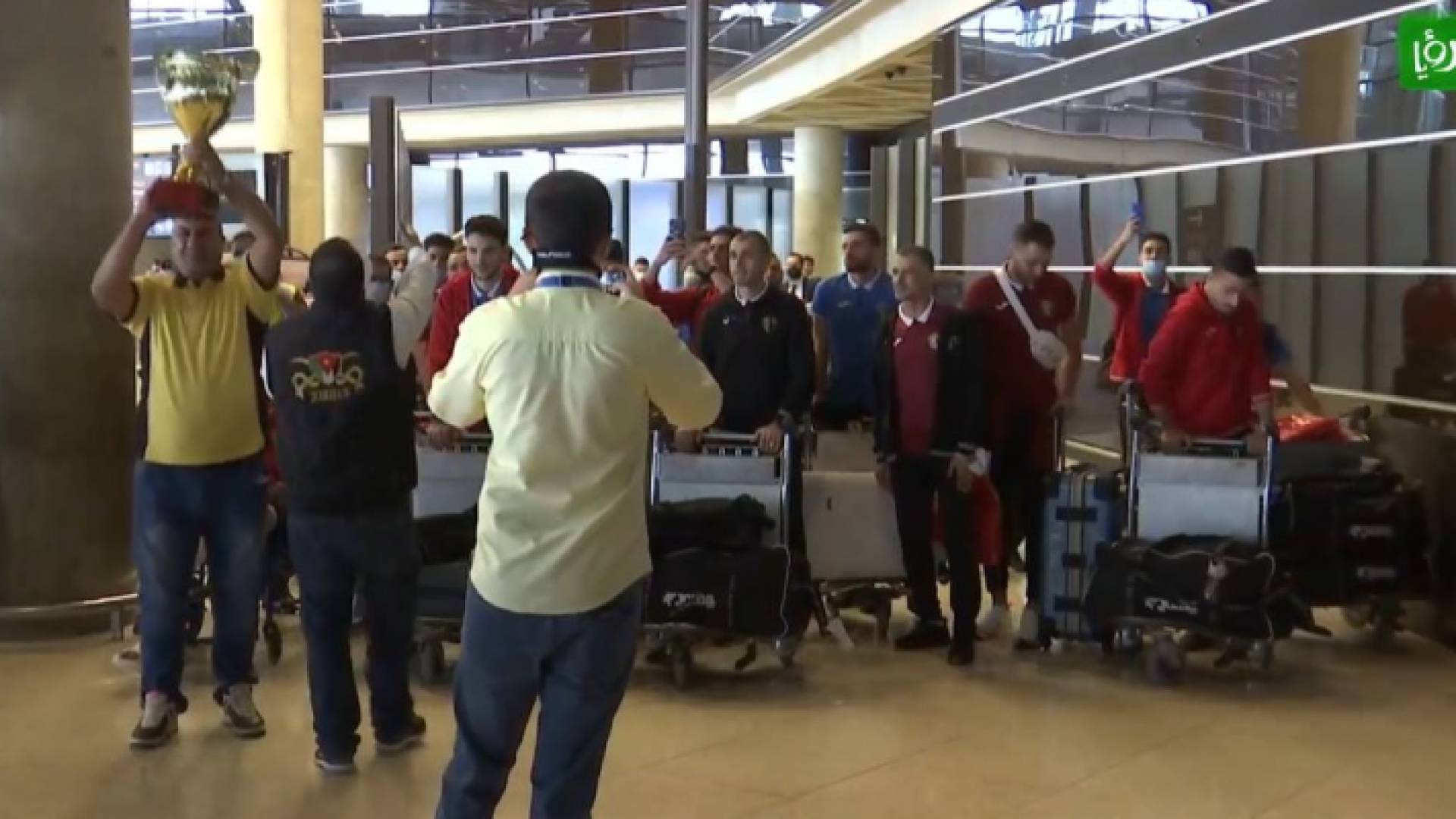 نشامى الرديف يصلون عمان بعد تتويجهم بلقب غرب آسيا