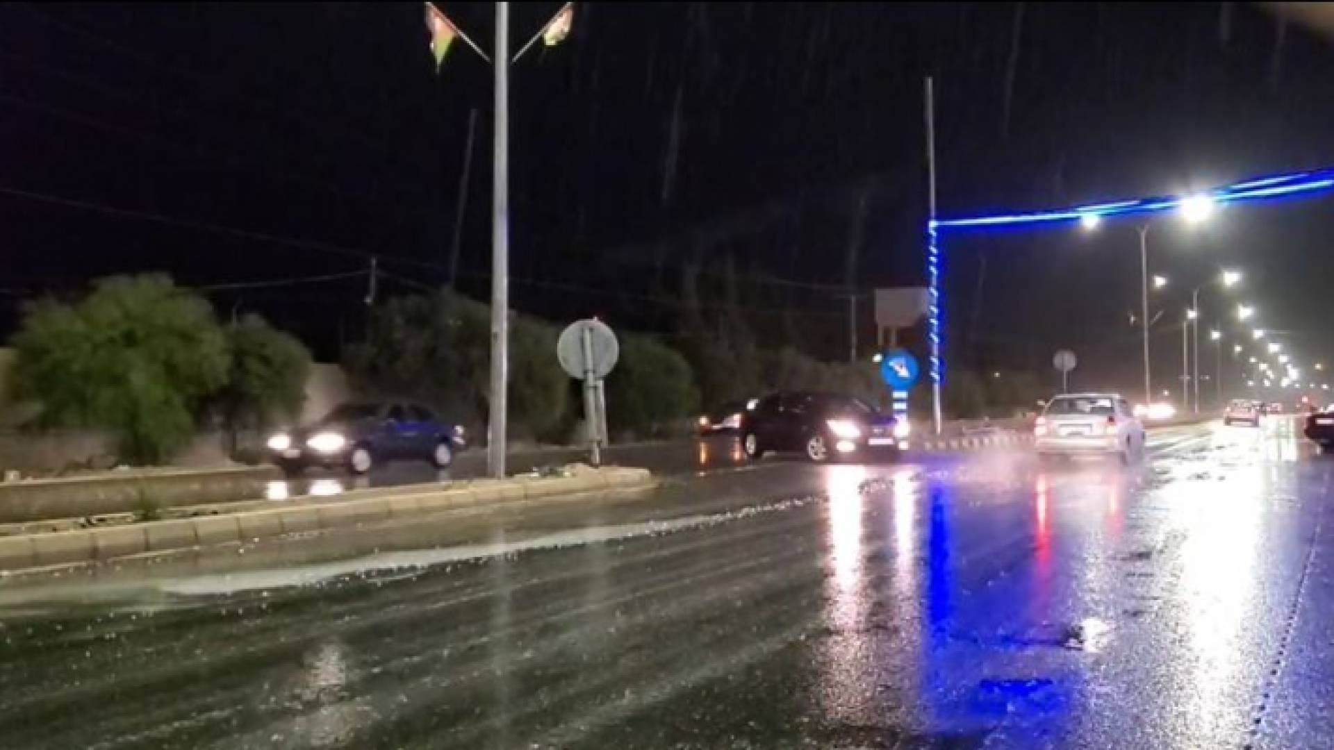 تساقط للأمطار في محافظة الكرك