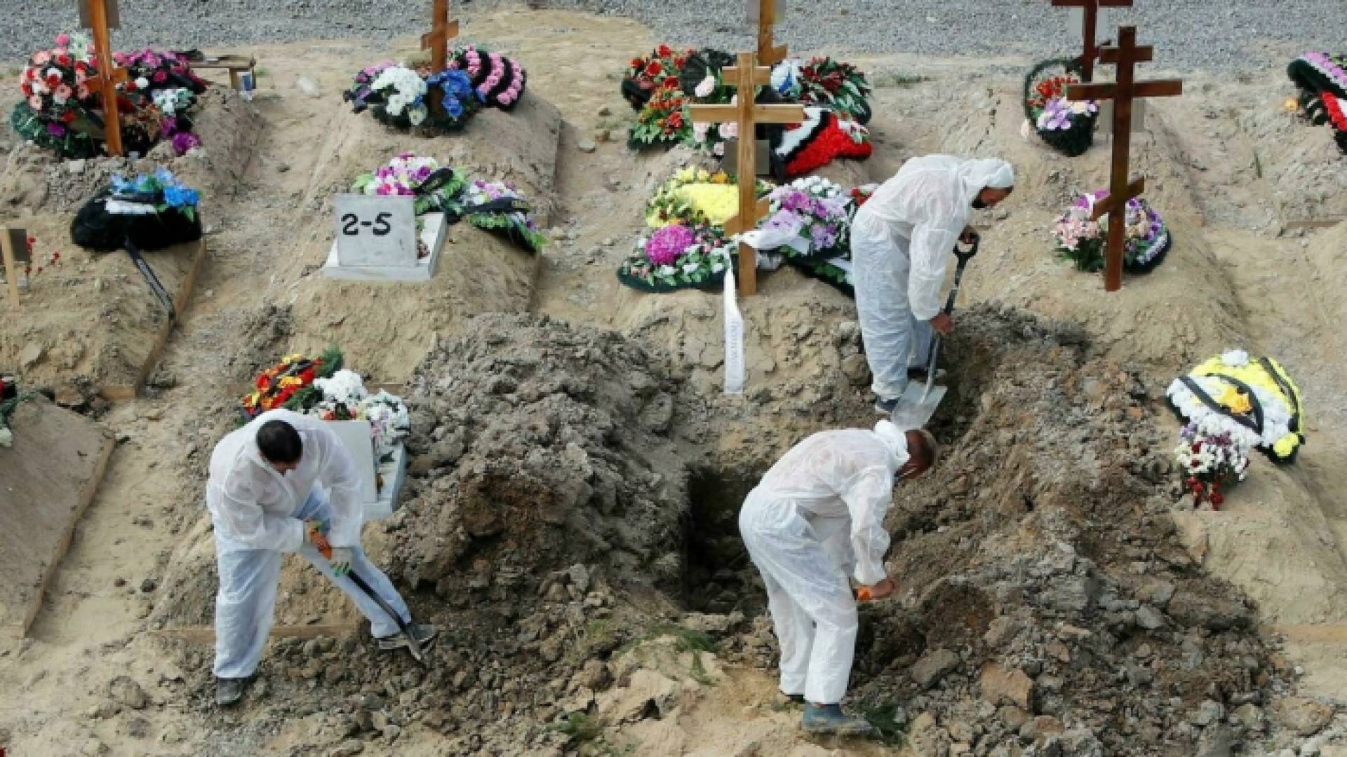 دفن موتى بفيروس كورونا في روسيا