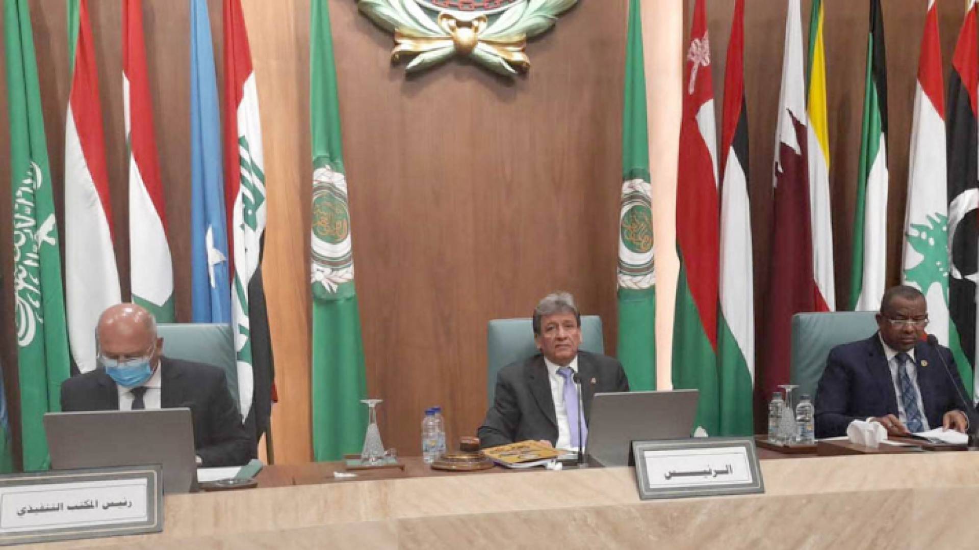 جانب من اجتماع مؤتمر مجلس وزراء النقل العرب