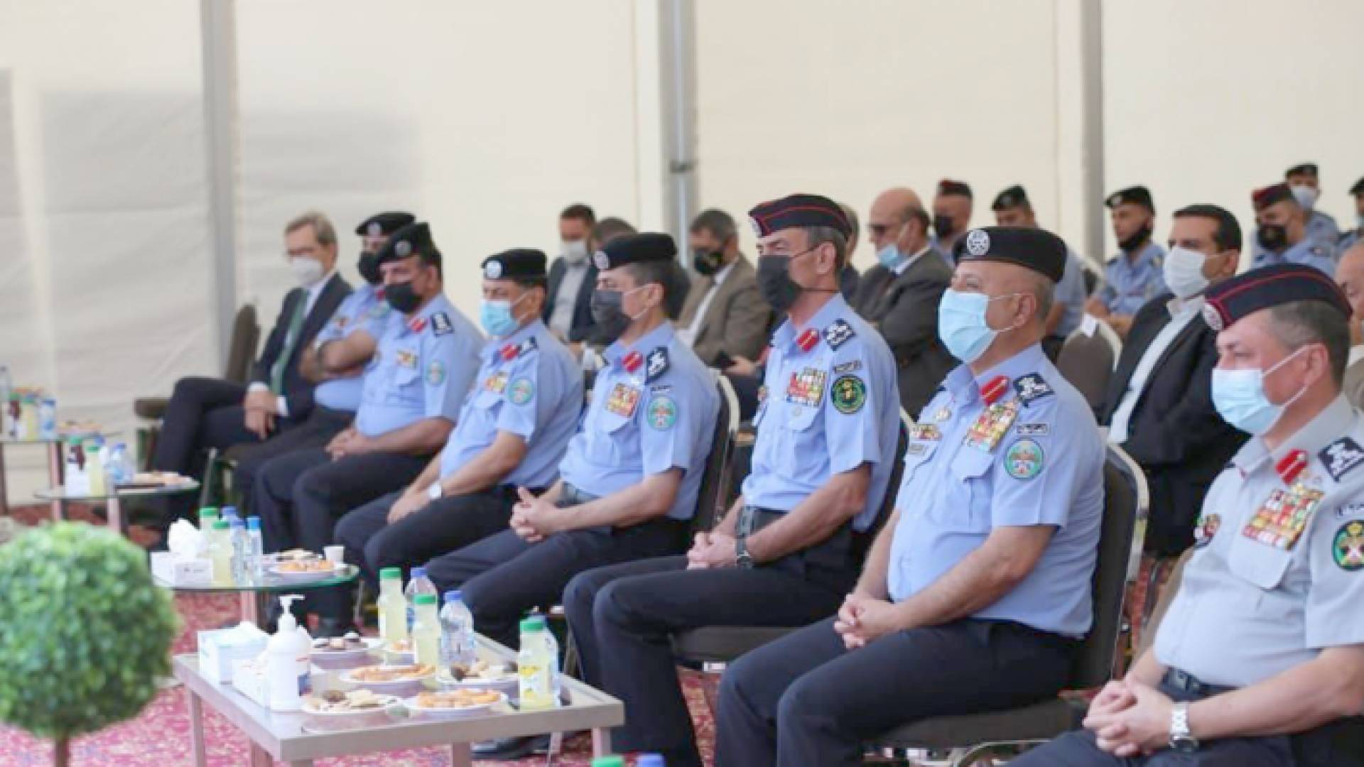 افتتاح الحديقة النباتية في مديرية الأمن العام