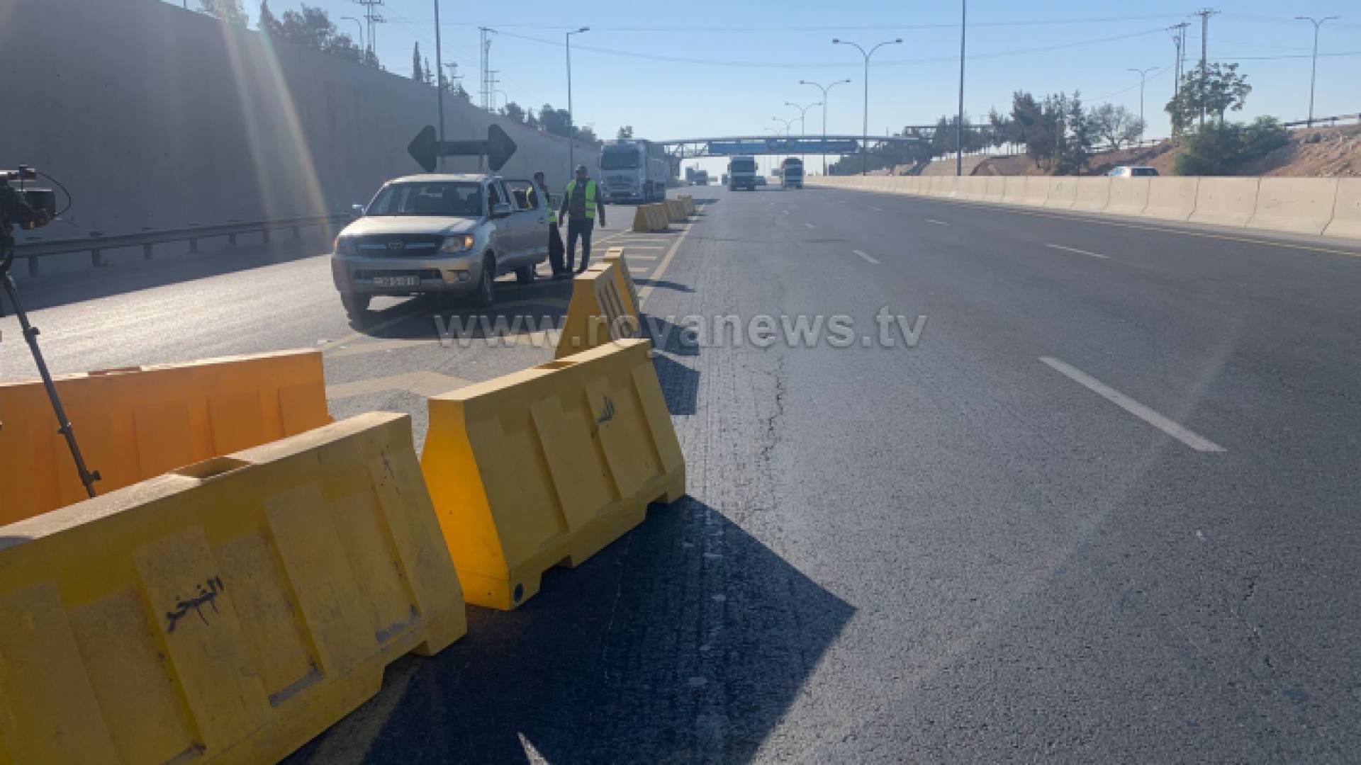 بدء تحويلات مرورية على طريق المطار