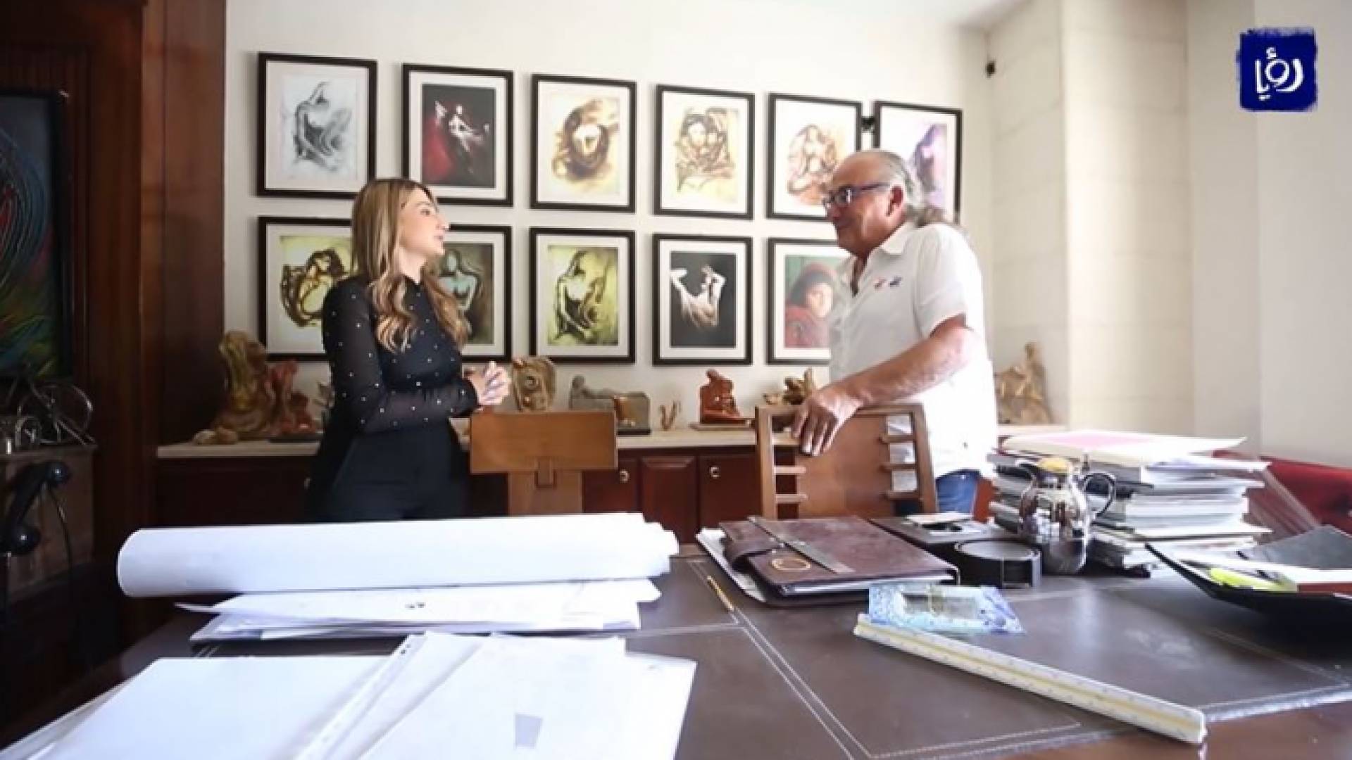 معماري أردني يعبر عن مكنوناته الروحية عن طريق الفن