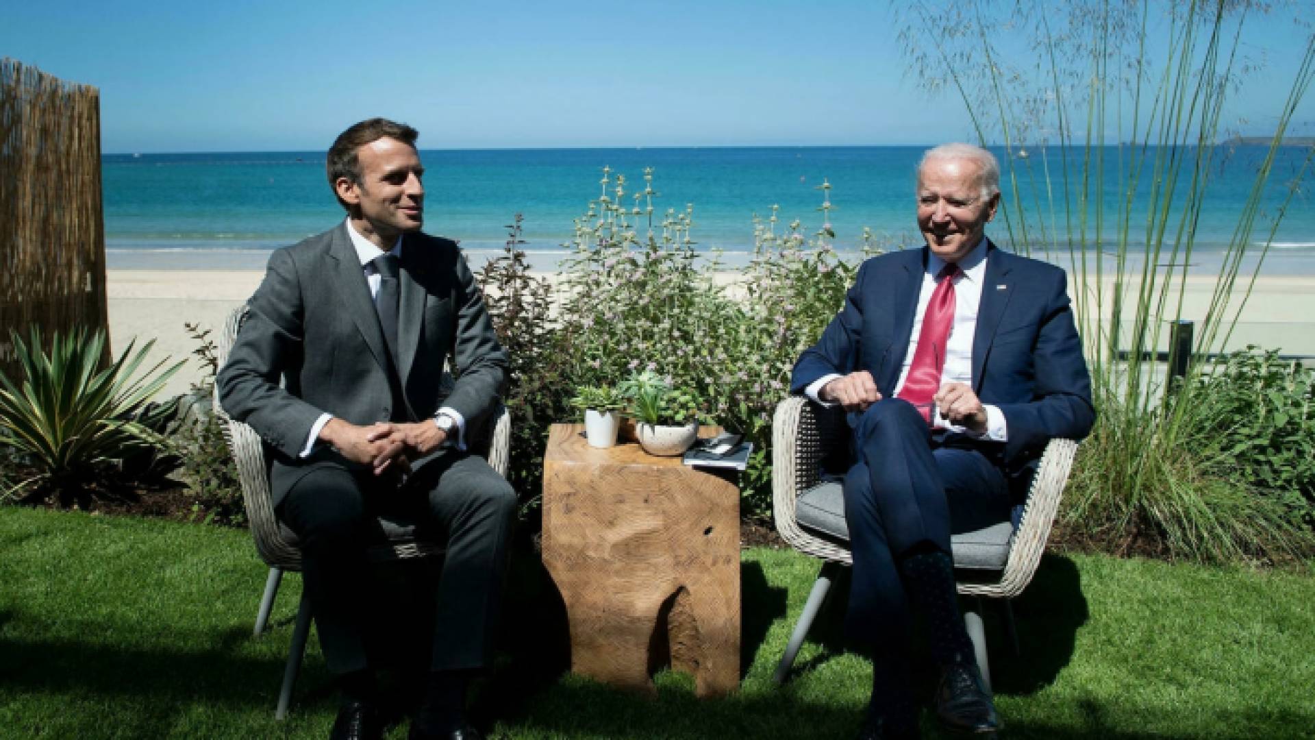 بايدن وماكرون - ارشيفية