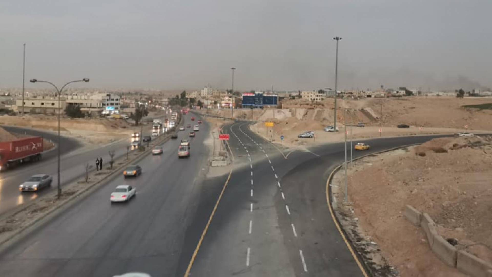 تحويلات مرورية على اتوستراد عمان الزرقاء