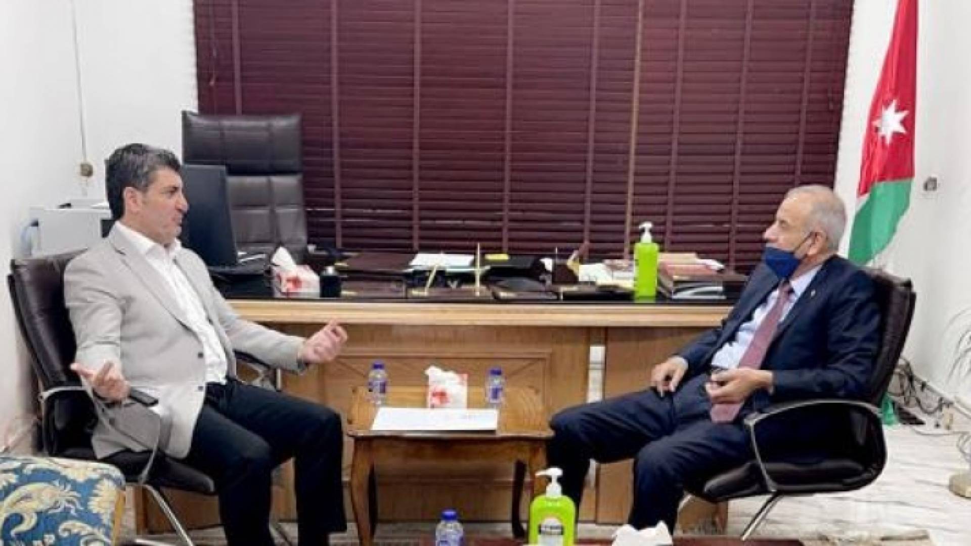 لقاء بين نائب رئيس الوزراء توفيق كريشان والنائب علي الغزاوي