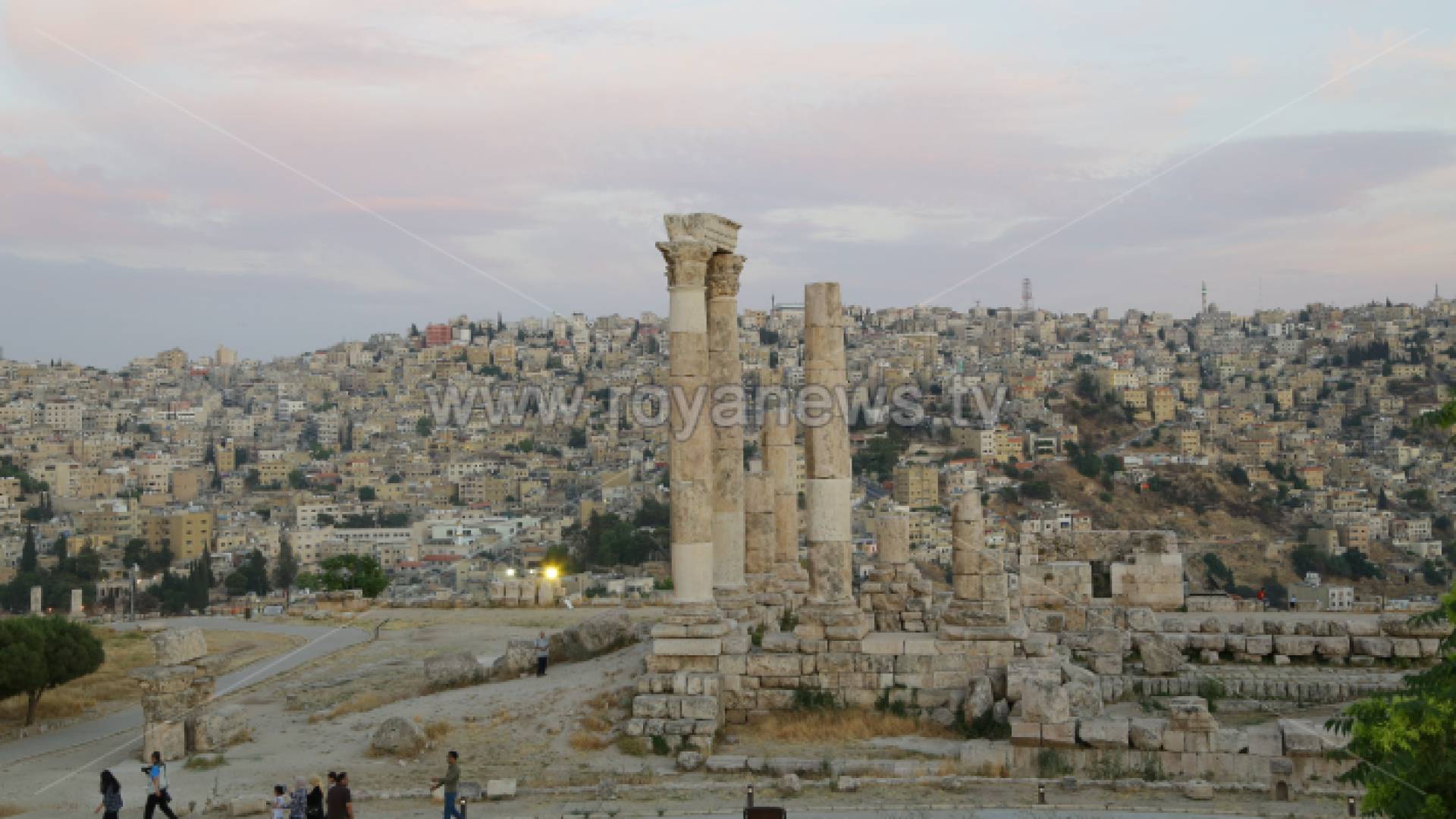 أحد المواقع الأثرية في العاصمة عمان