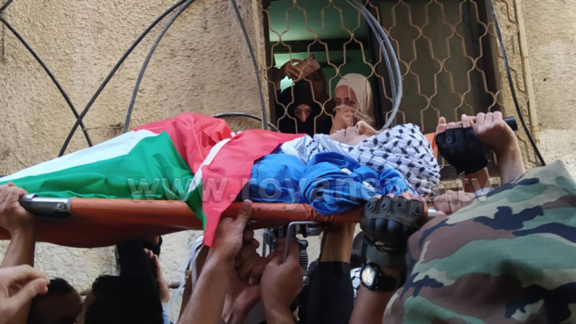 تشييع جثمان الشهيد محمد دعدس بنابلس