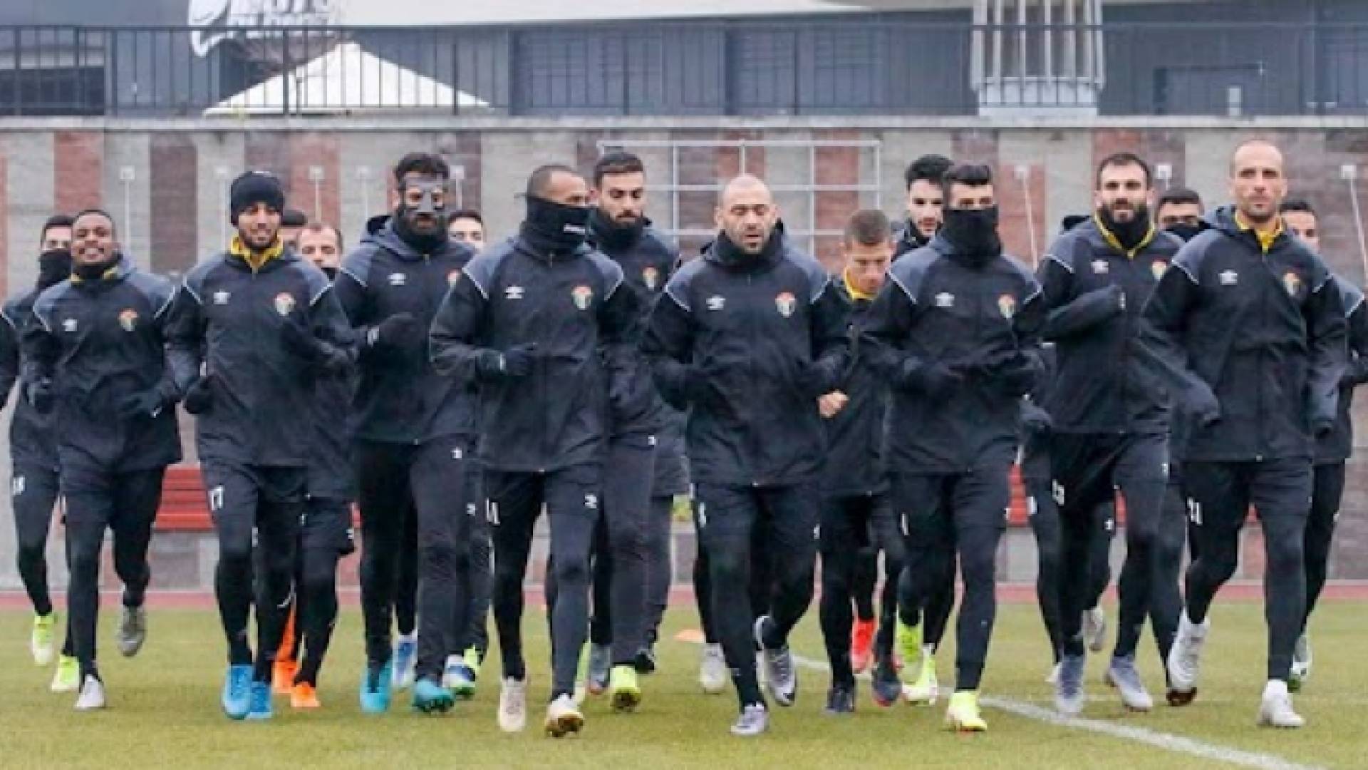 النشامى يتدربون في عاصمة بيلاروسيا مينسك