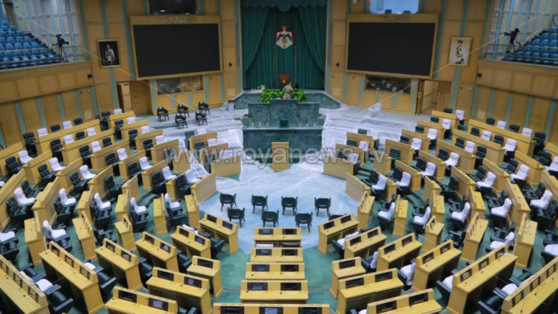 جانب من استعدادات مجلس النواب لأفتتاح الدورة العادية الأولى