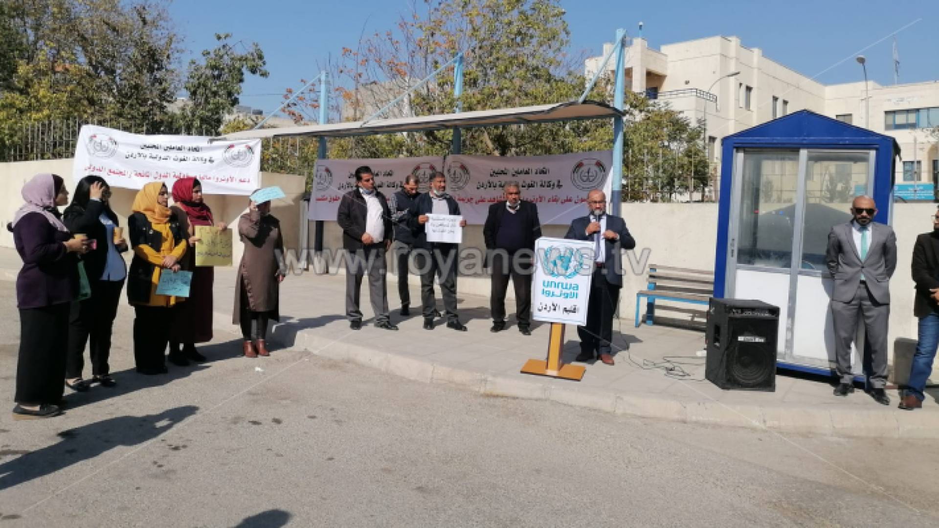 جانب من الوقفة الاحتجاجية