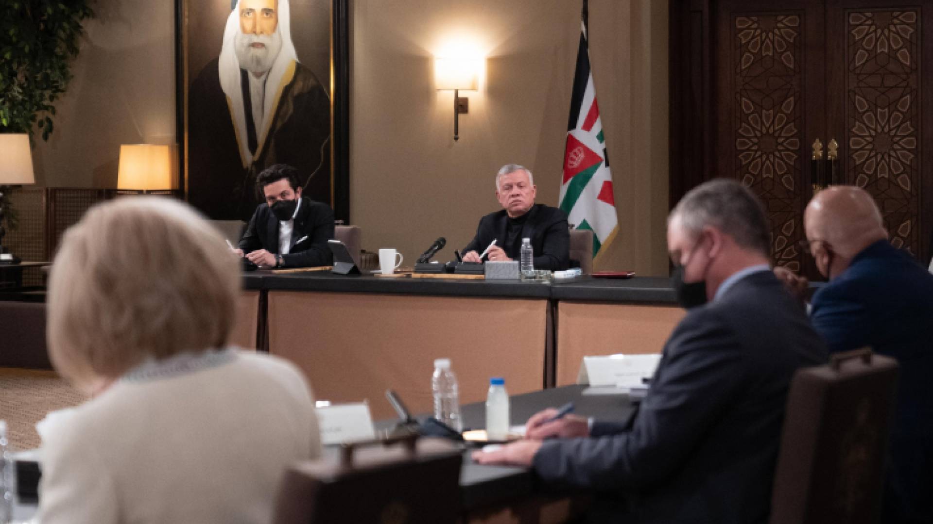 جلالة الملك عبدالله الثاني خلال اللقاء