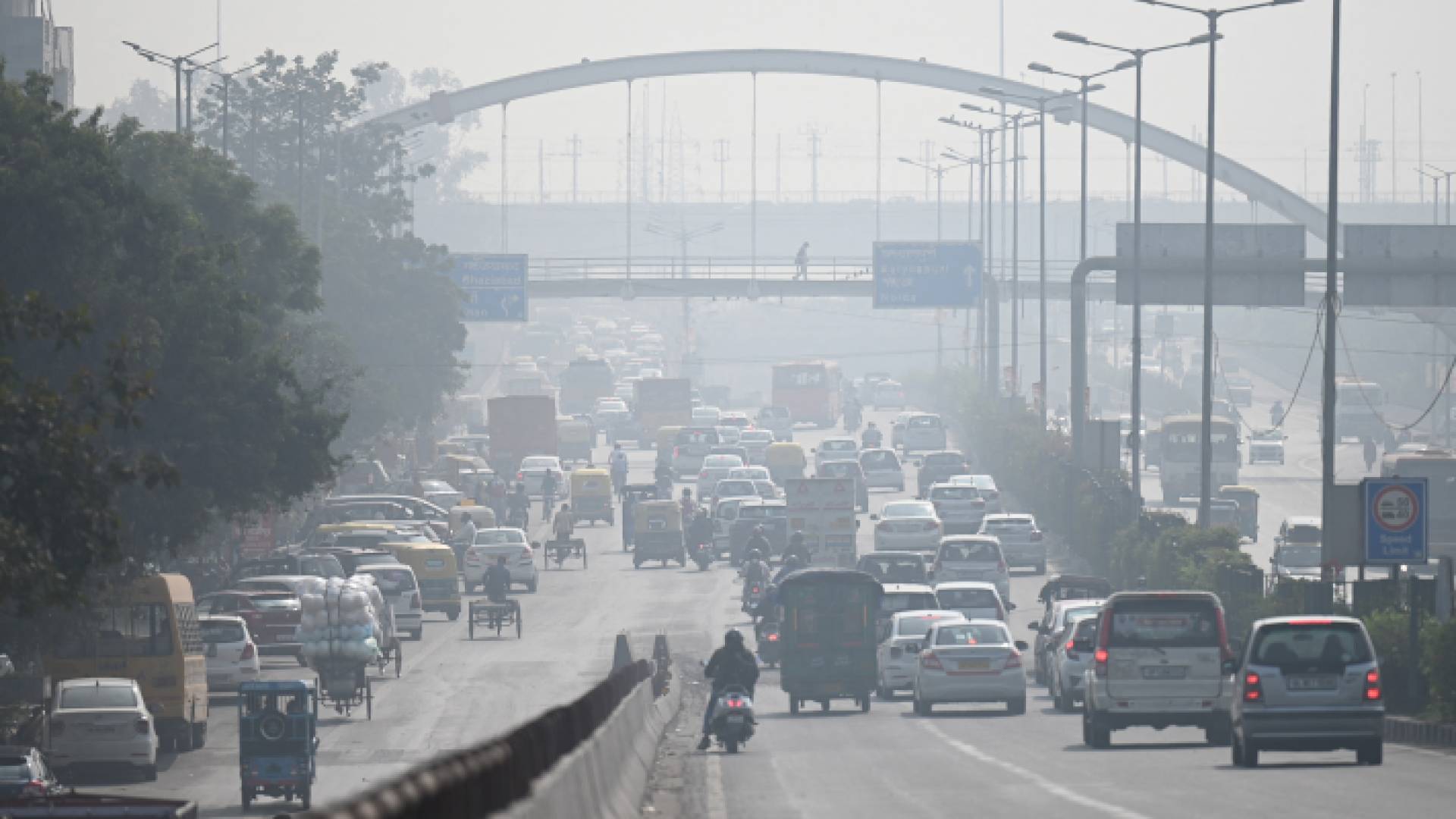 ضباب دخاني في نيودلهي