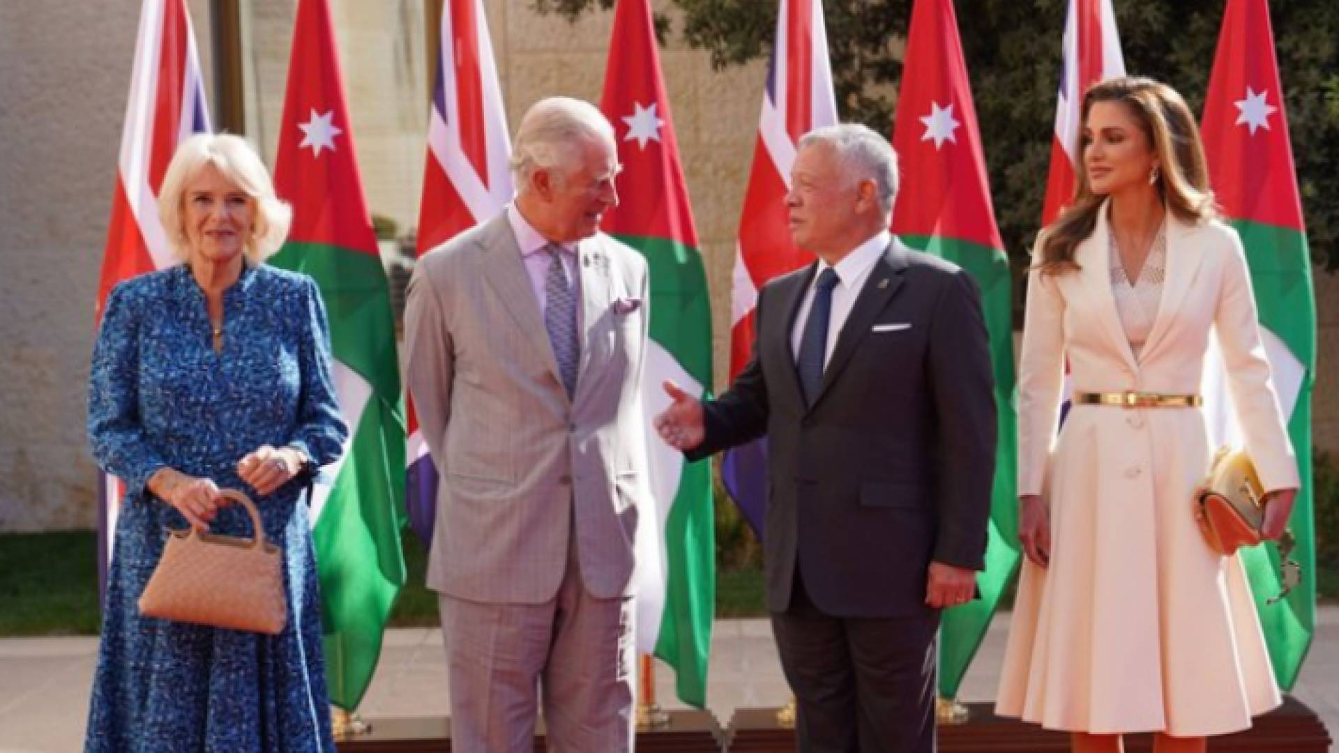 الملك والملكة في أستقبال أمير ويلز