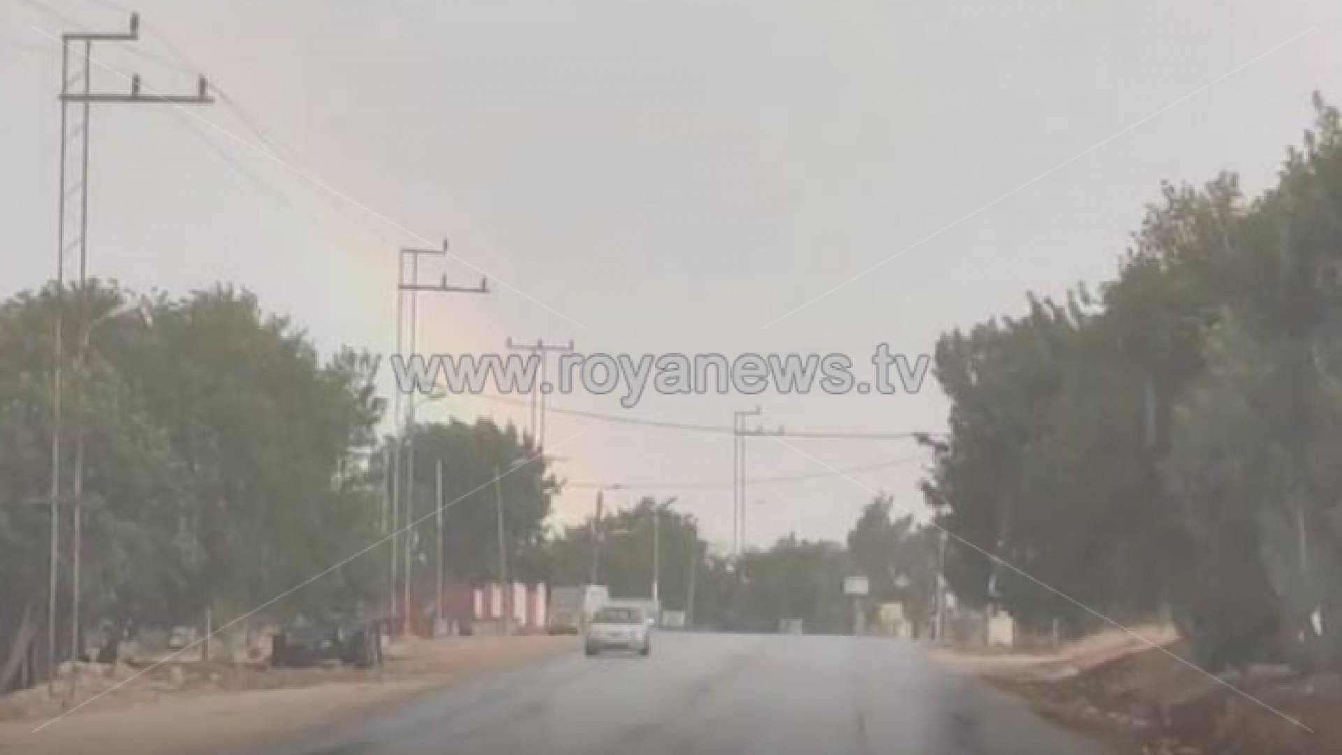 من الأمطار في بلدة الطرة