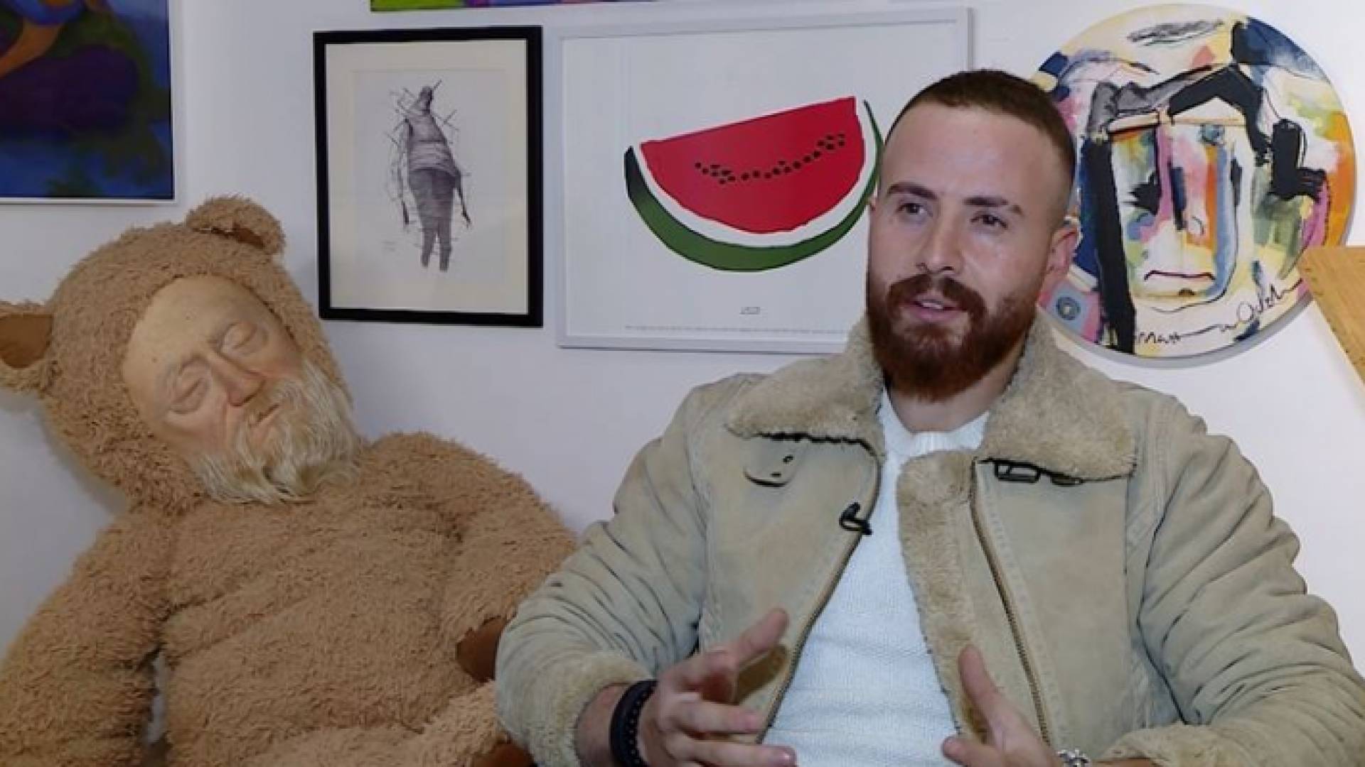 النحات الأردني، محمود العطيات