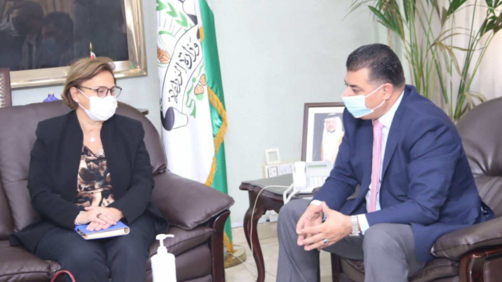 وزير الزراعة يستقبل الممثل المقيم لبرنامج الأمم المتحدة الإنمائي