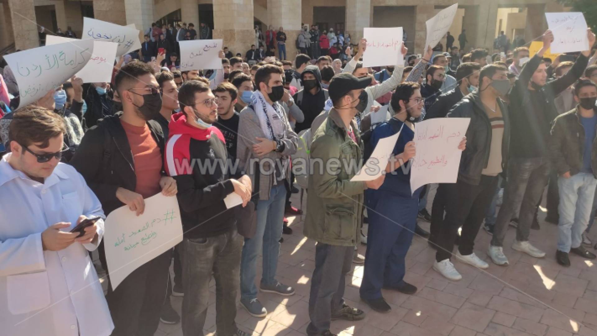 جانب من الاعتصام