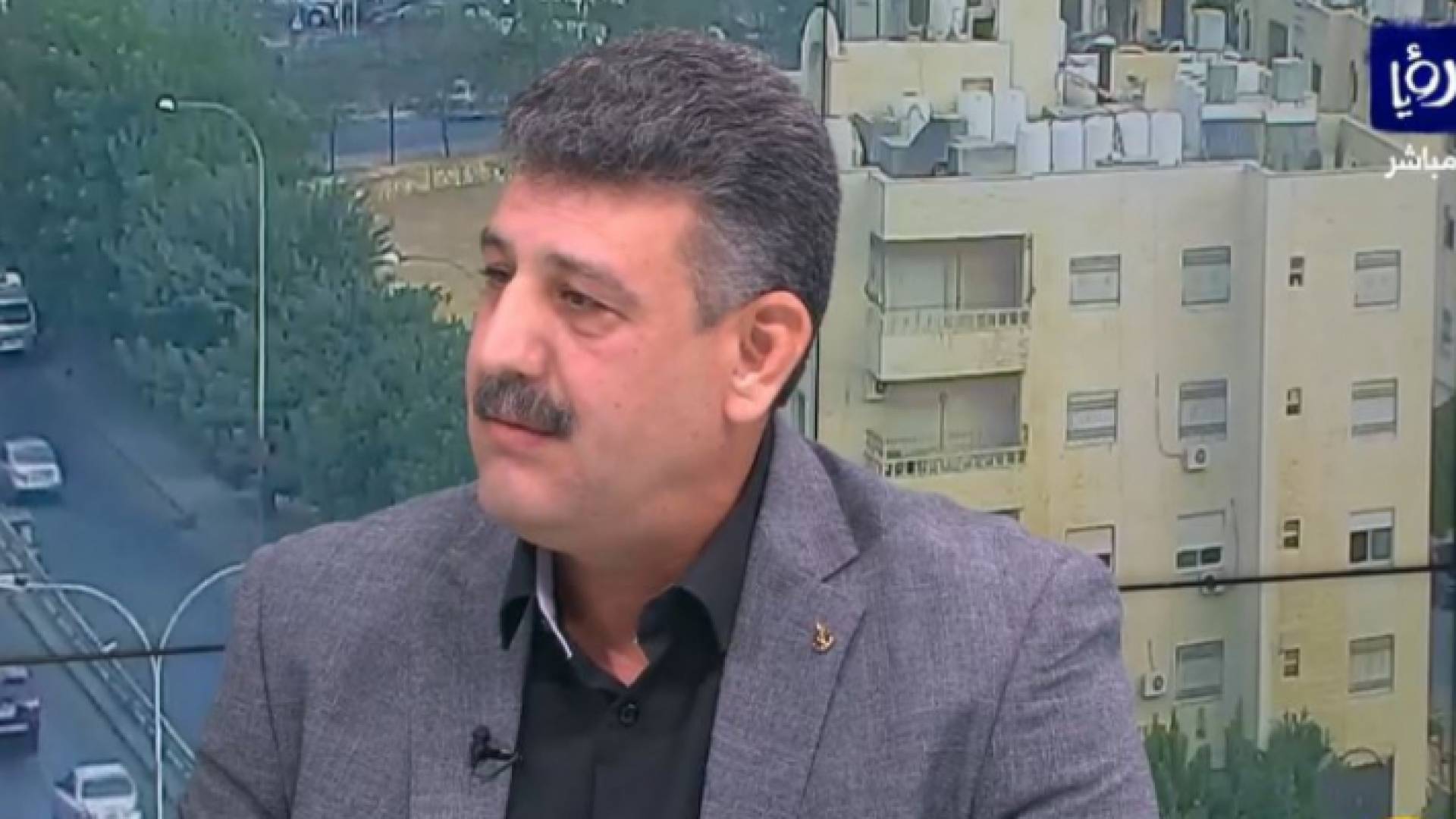 نقيب أصحاب شركات التخليص ونقل البضائع ضيف الله أبو عاقولة