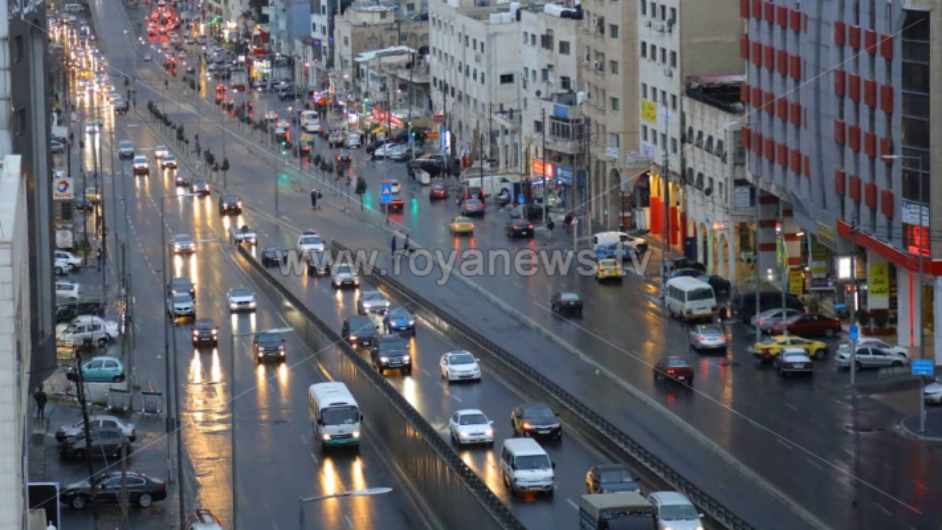 أمطار في العاصمة عمان - ارشيفية