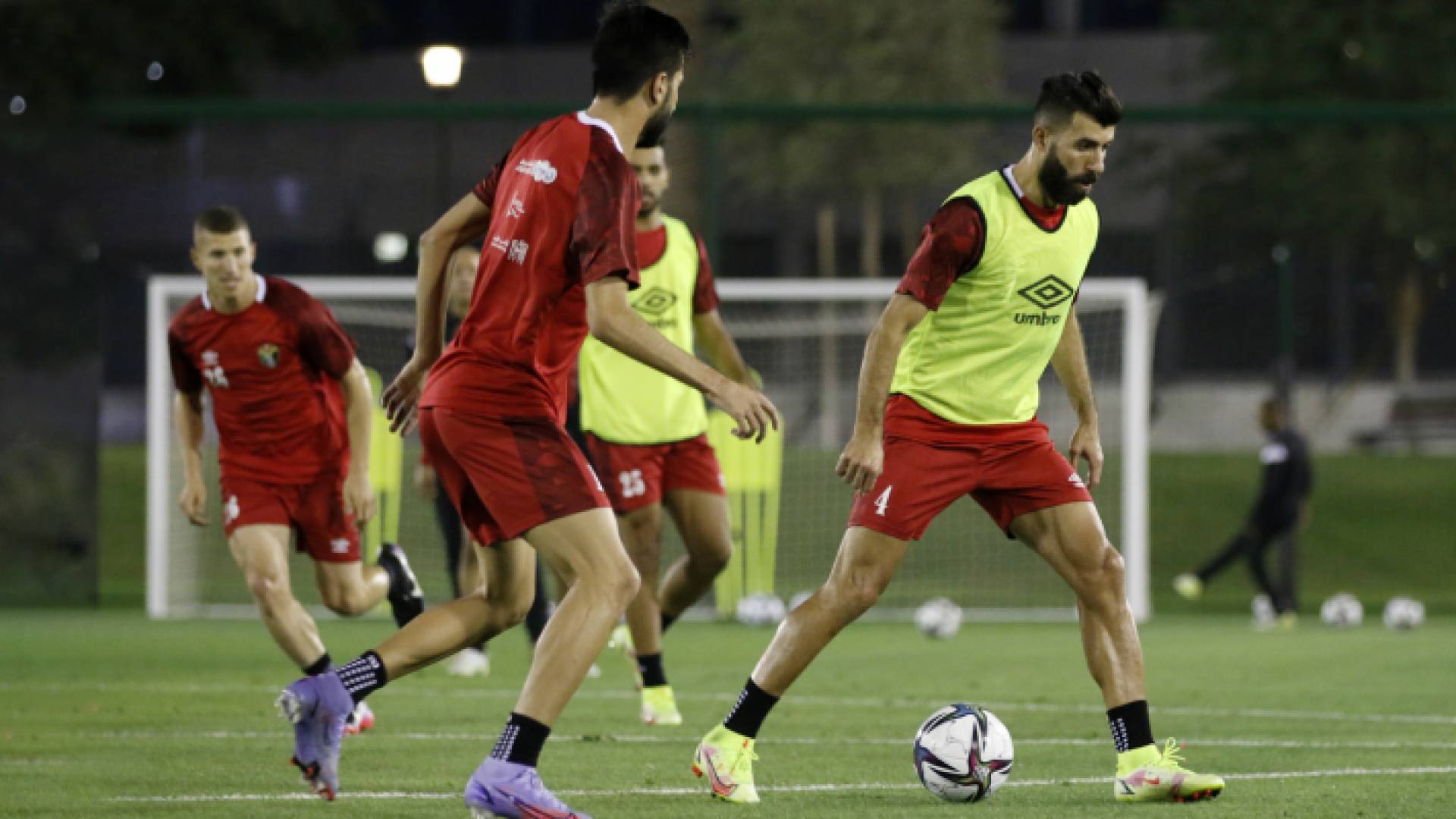 تدريب للمنتخب الوطني قبل مواجهة السعودية الأربعاء في كأس العرب