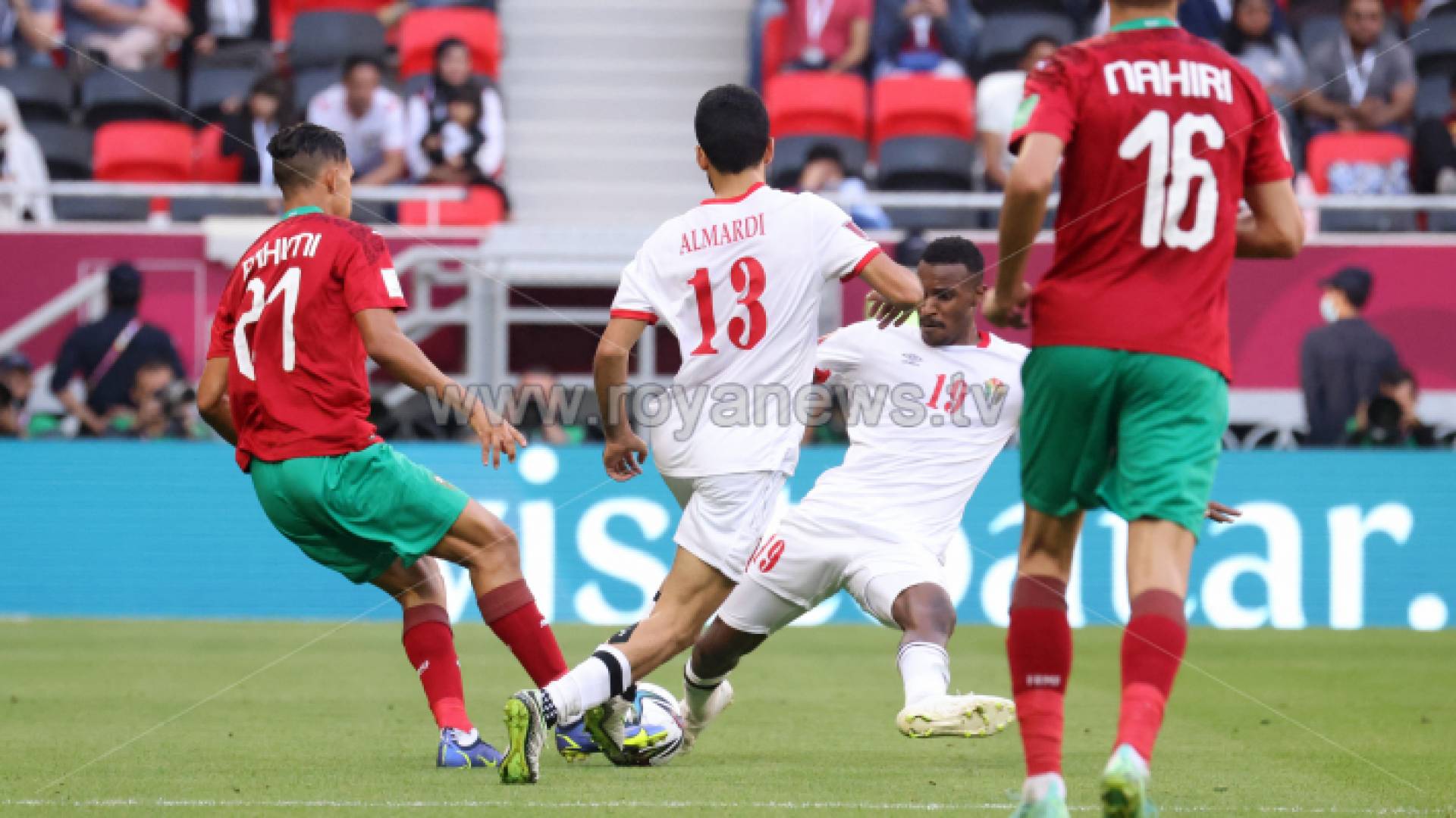 من مباراة المنتخب الوطني أمام المغرب