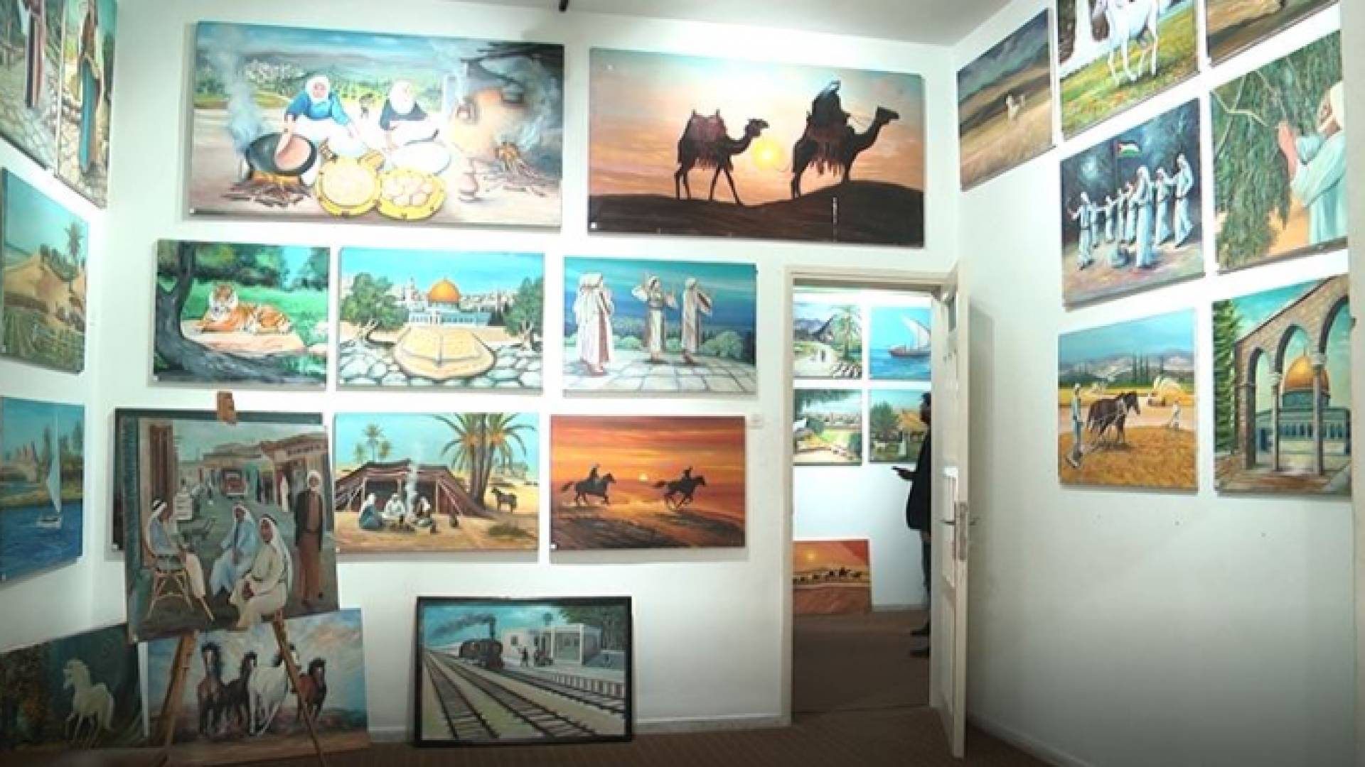 لوحات الرسام الفلسطيني محمد الأسطل