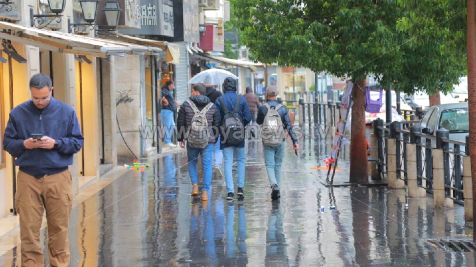 أمطار في العاصمة عمان - أرشيفية