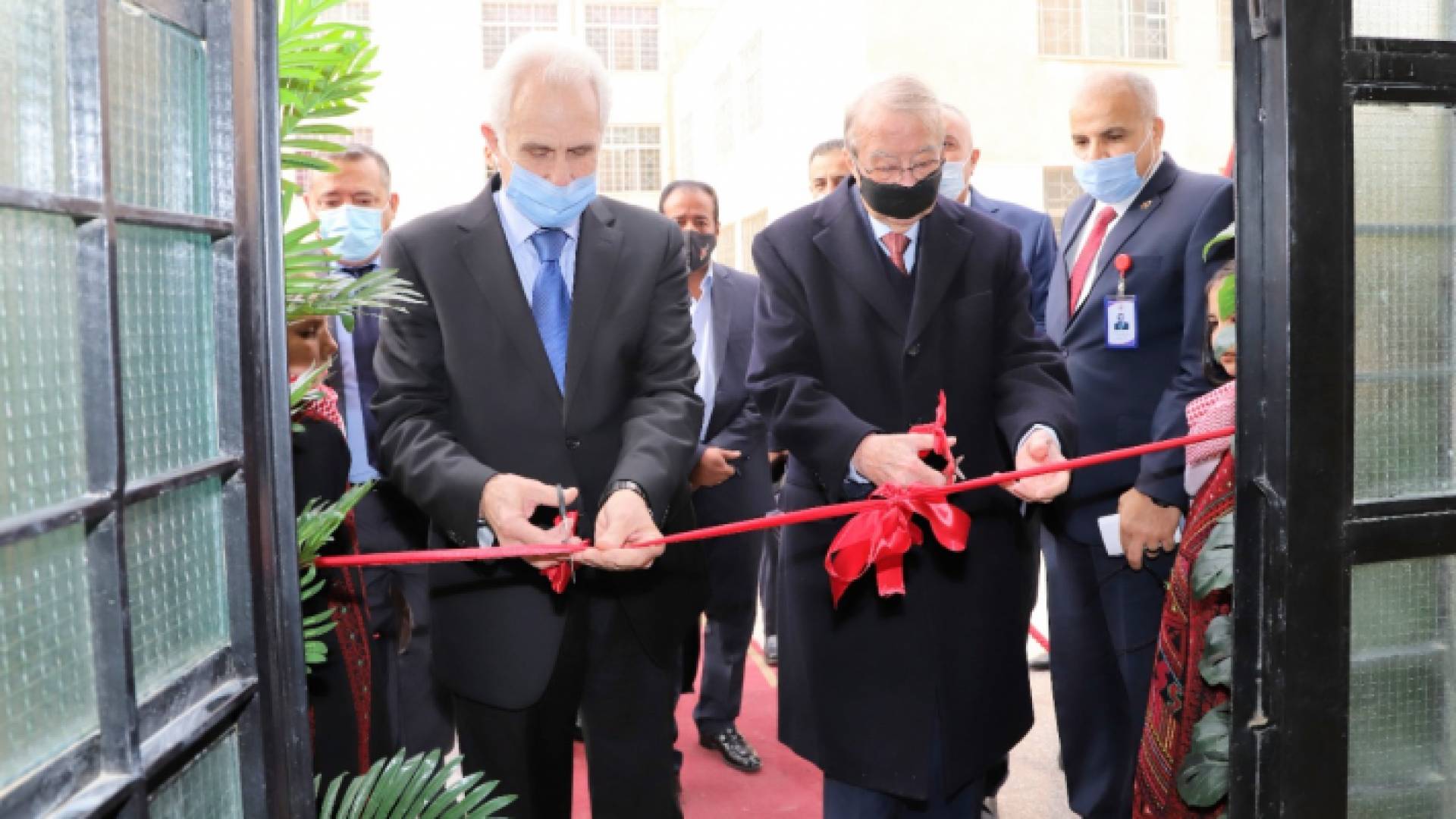 خلال افتتاح مدرسة نافع الشرقي الثانوية للبنات في عمان