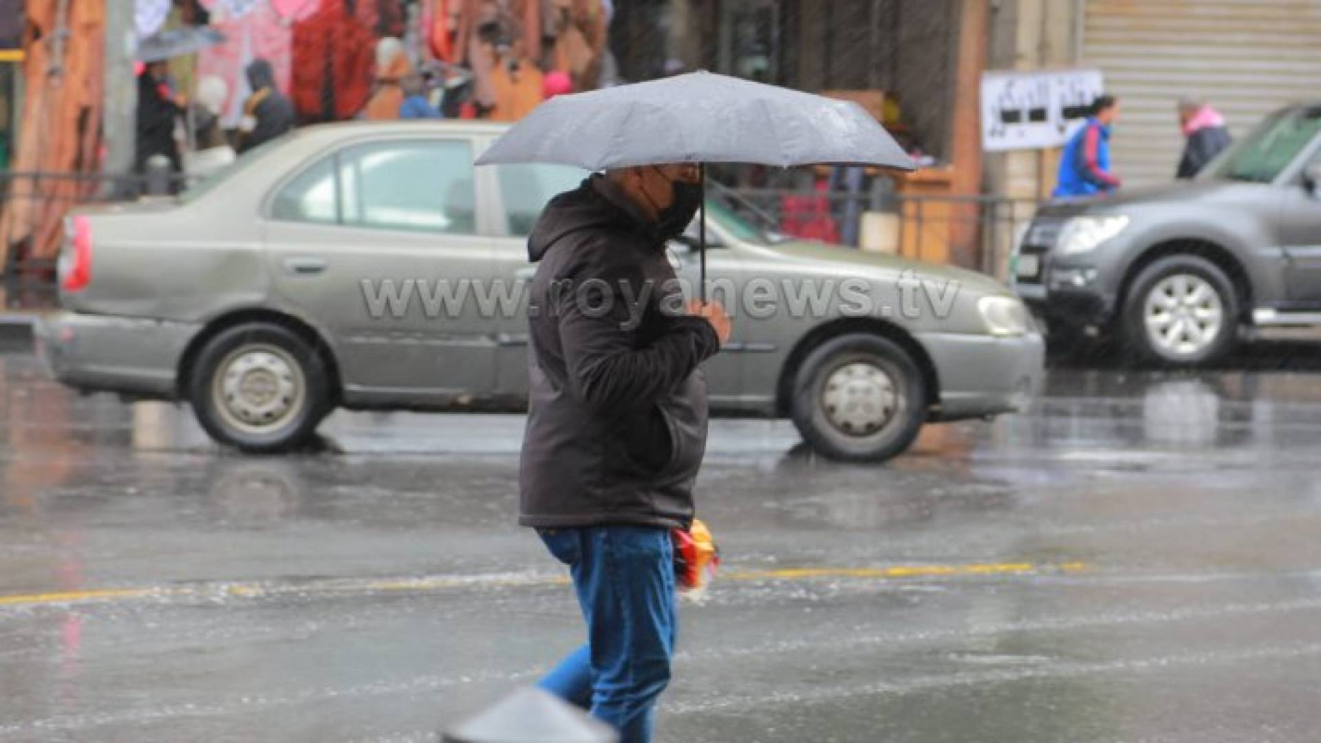 الامطار في العاصمة عمان