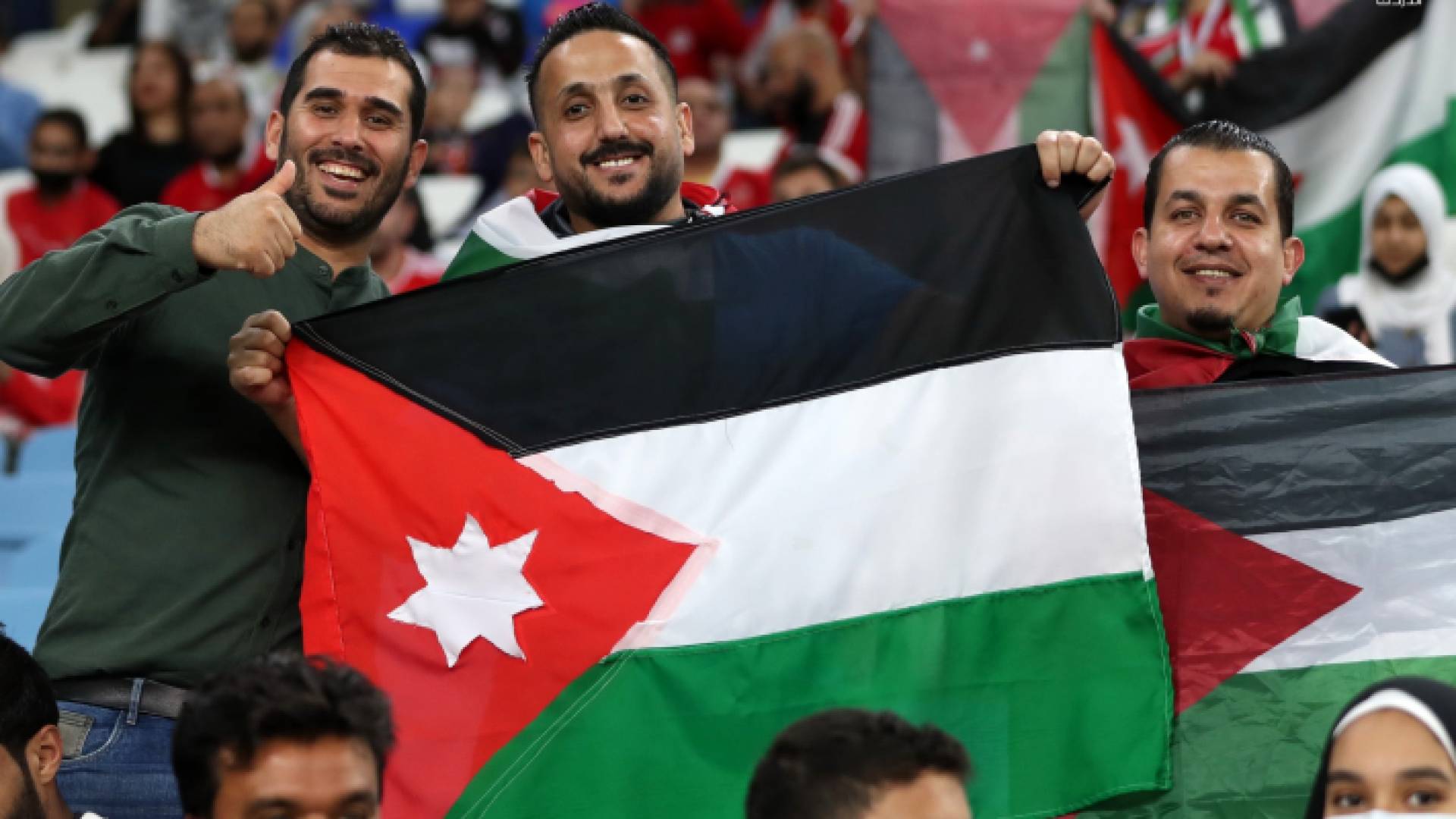 الجماهير الأردنية في المباراة
