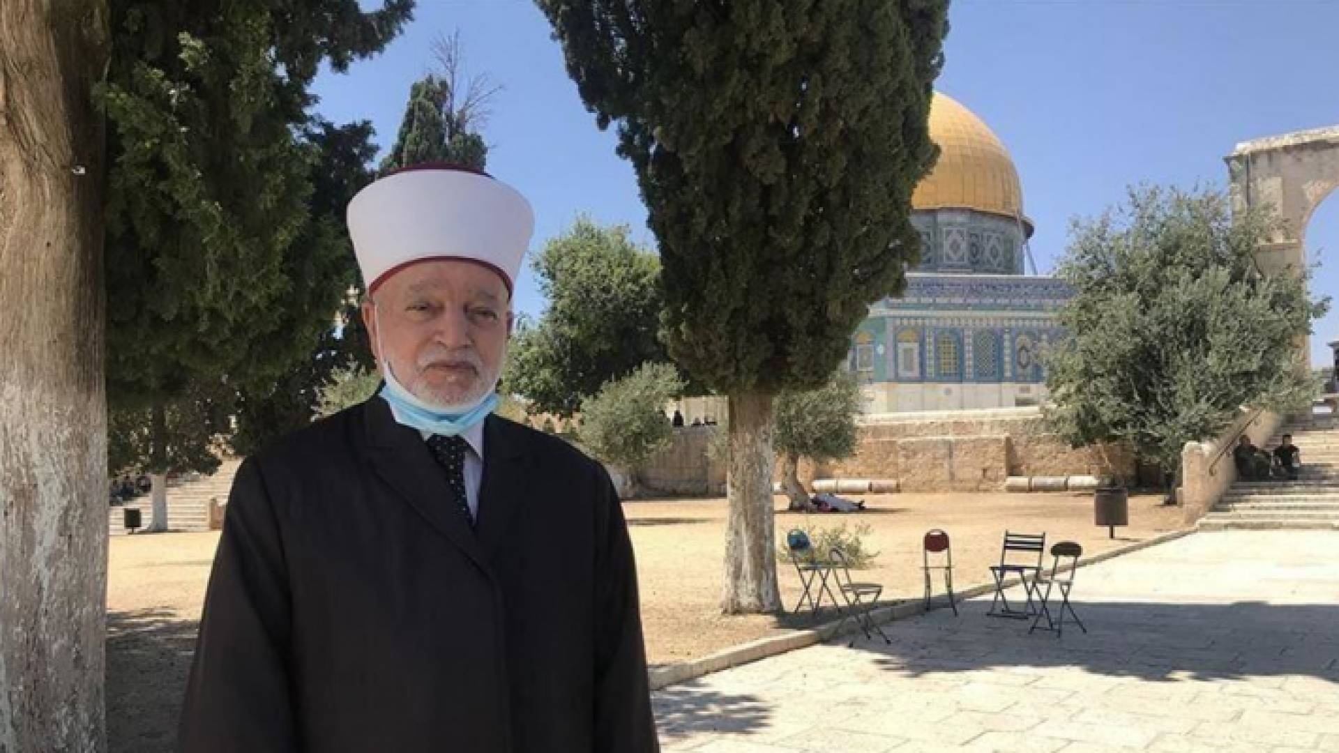 المفتي العام للقدس والديار الفلسطينية خطيب المسجد الأقصى المبارك الشيخ محمد حسين