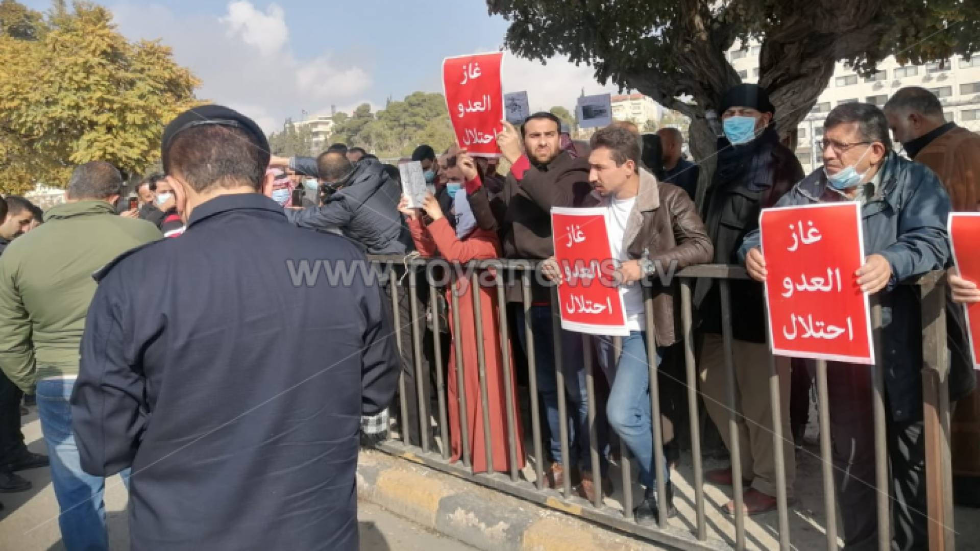 من الوقفة الاحتجاجية