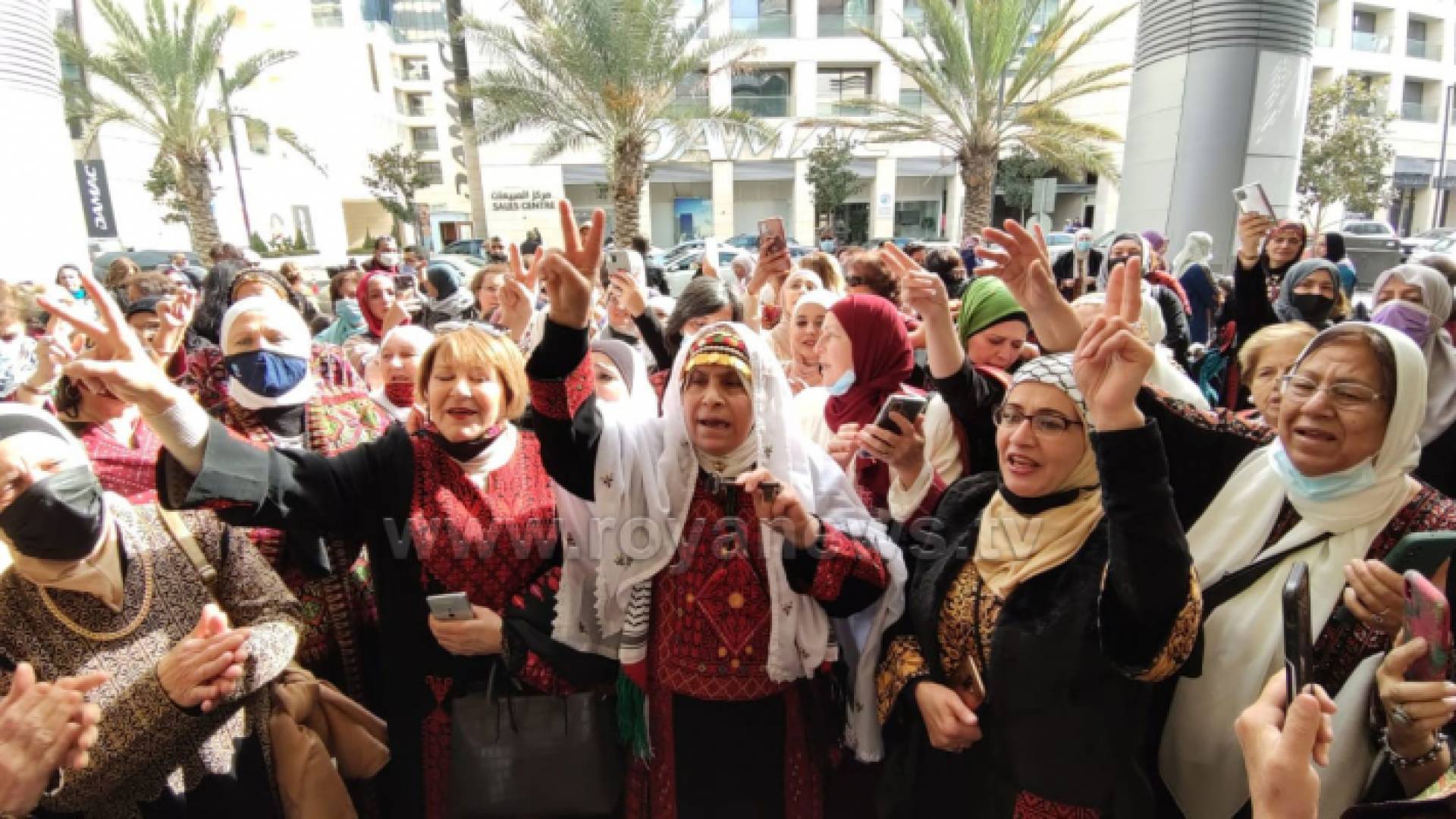 من الوقفة التي نفذتها سيدات أردنيات