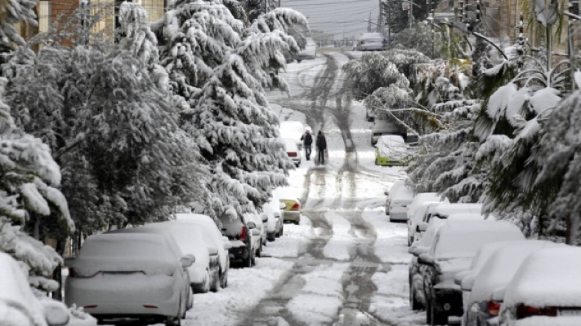 ثلوج في العاصمة عمان - ارشيفية