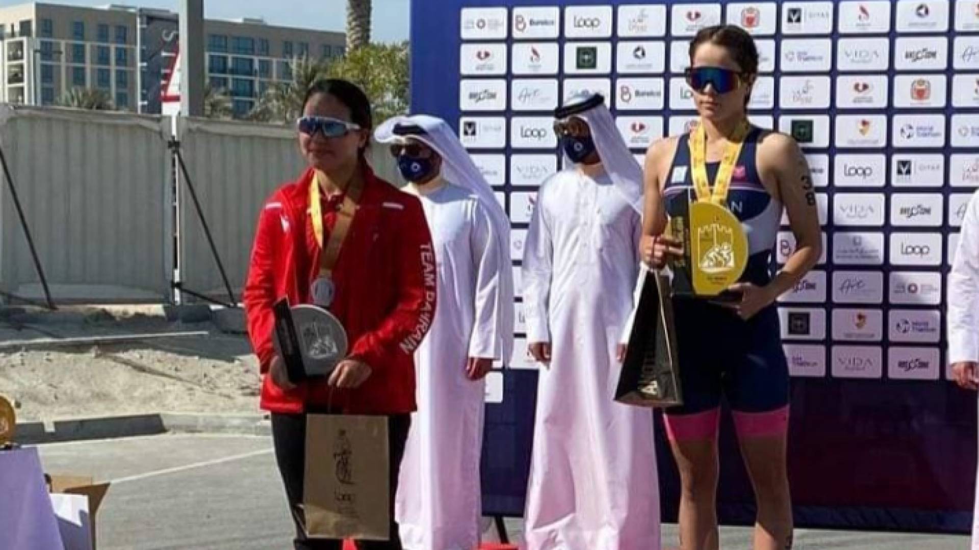 منتخب الترايثلون يحقق ذهبية وفضية ببطولة كأس آسيا بالبحرين