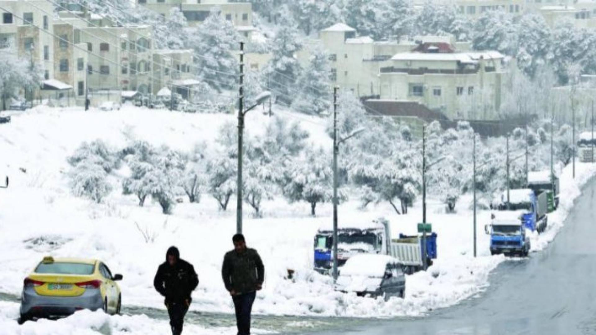 ثلوج في العاصمة عمان - ارشيفية