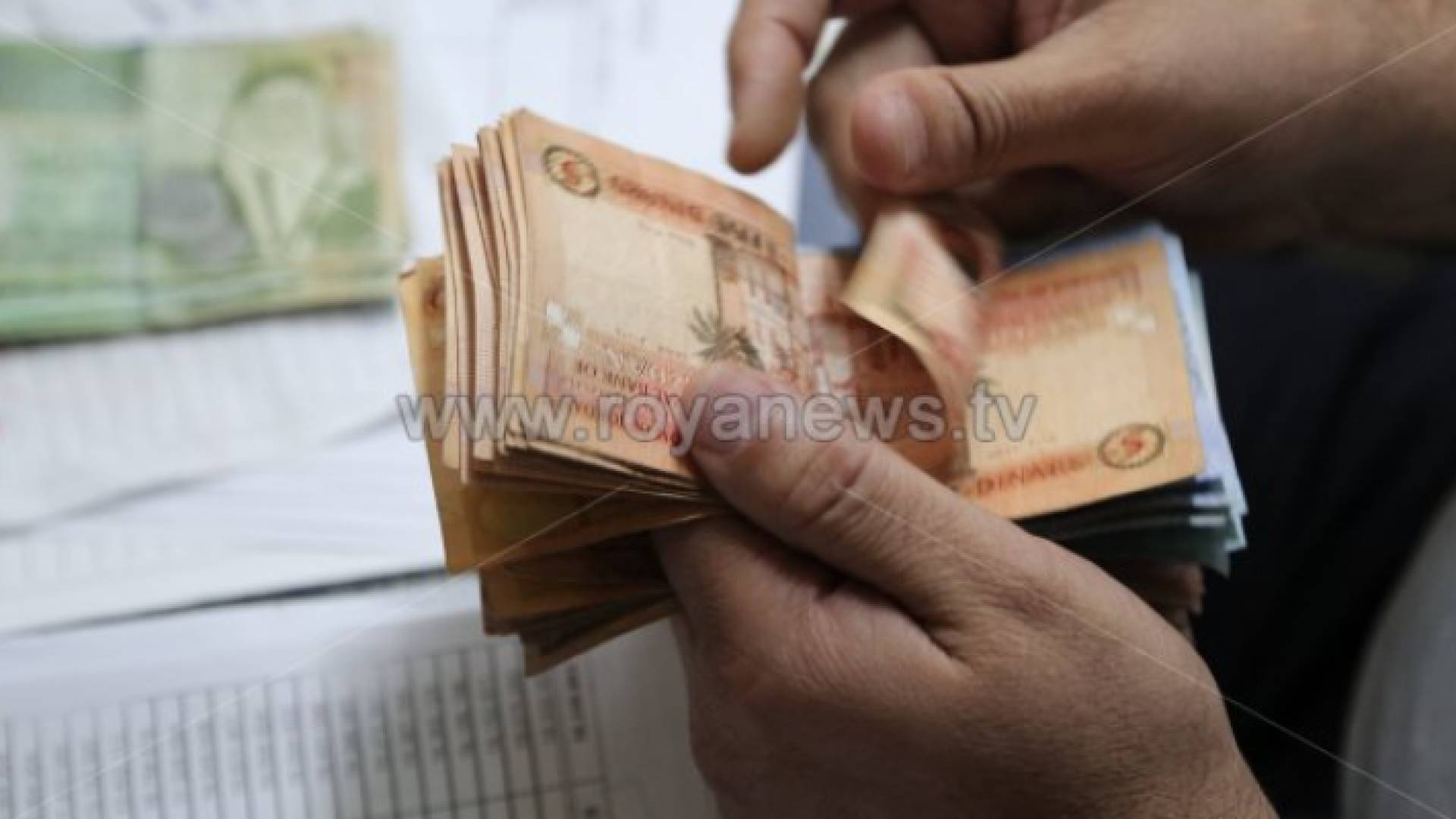 عملة ورقية أردنية