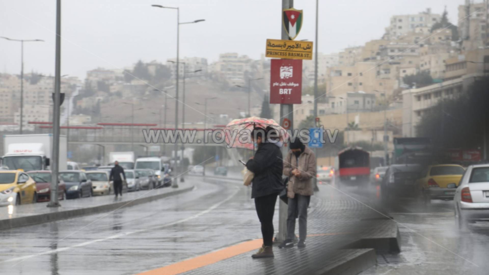 الامطار في العاصمة عمان