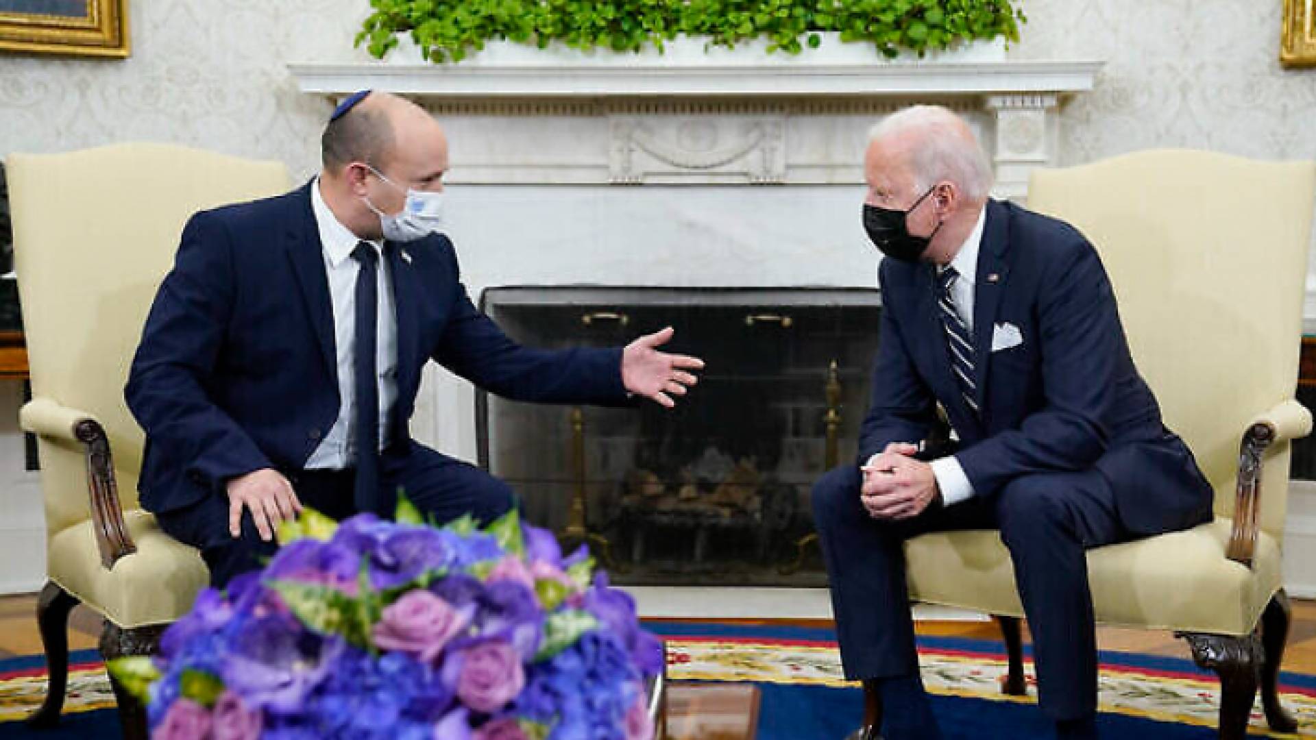 الرئيس الأمريكي جو بايدن ورئيس الوزراء الإسرائيلي نفتالي بينيت