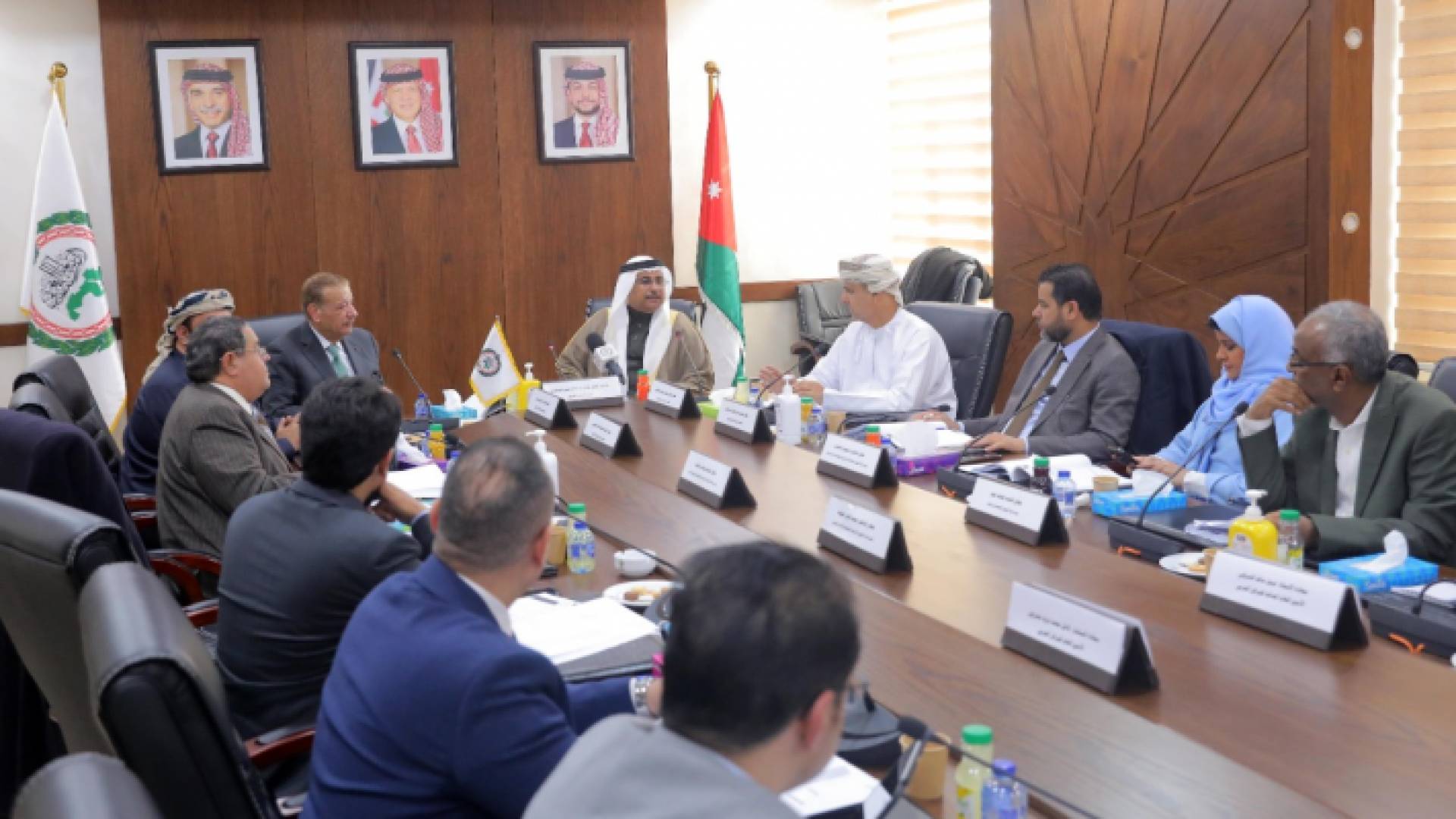 جانب من لقاء البرلمان العربي مع رئيس مجلس النواب الدغمي