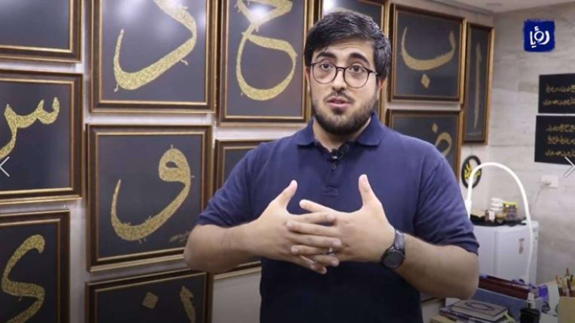 الخطاط الأردني عبد الرحمن مرعي