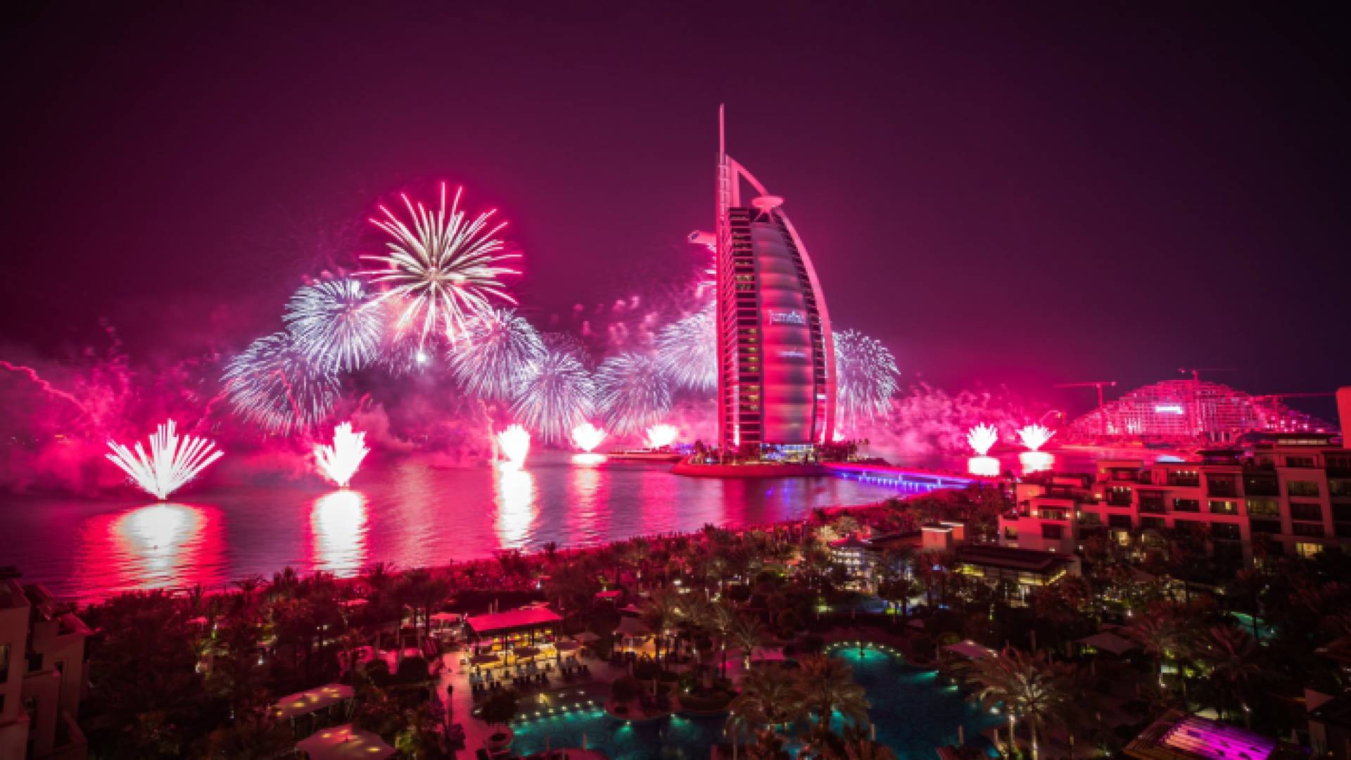 احتفالات دبي في احتفال العام الجديد 2022