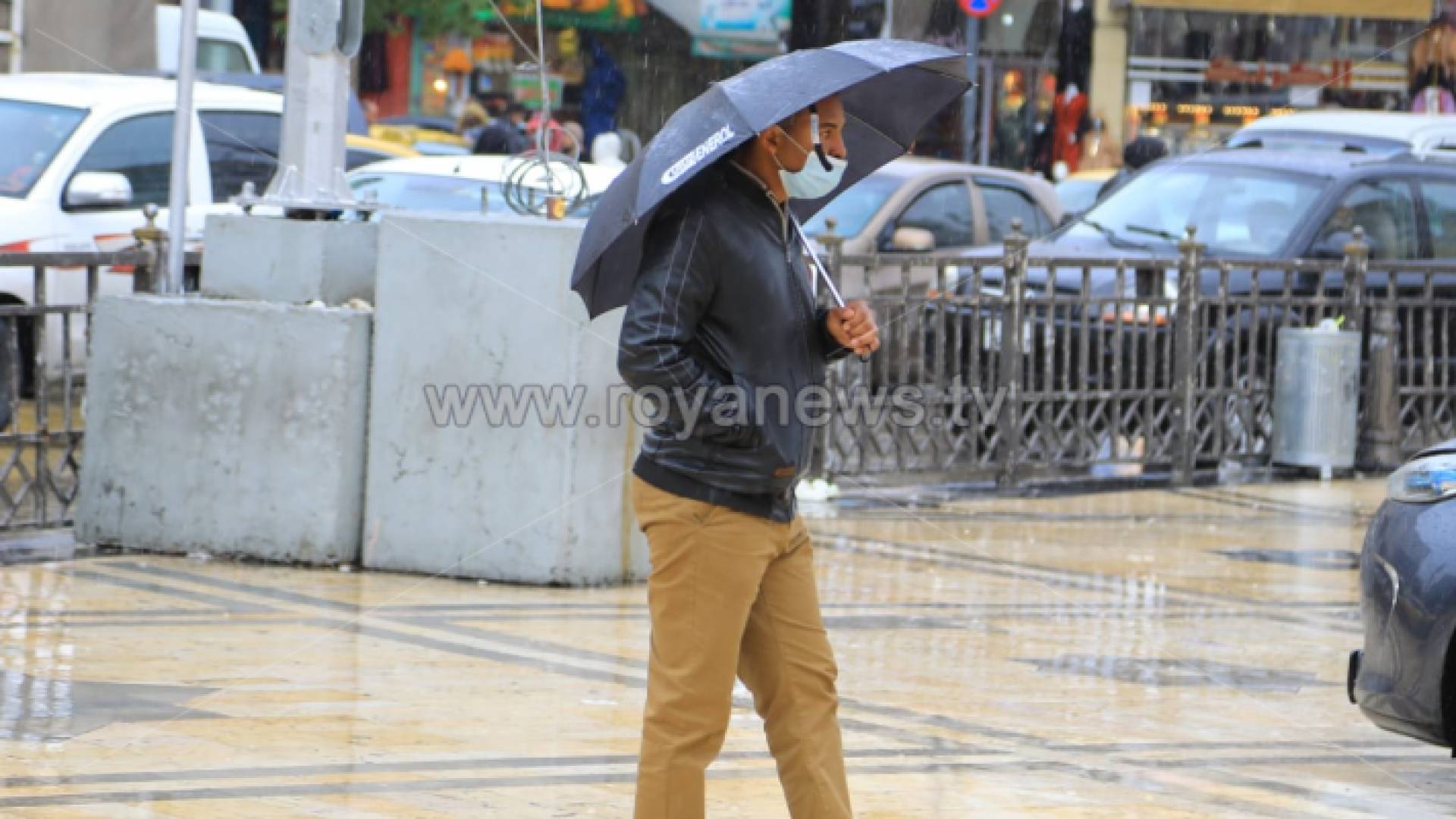 من الأمطار في العاصمة عمان