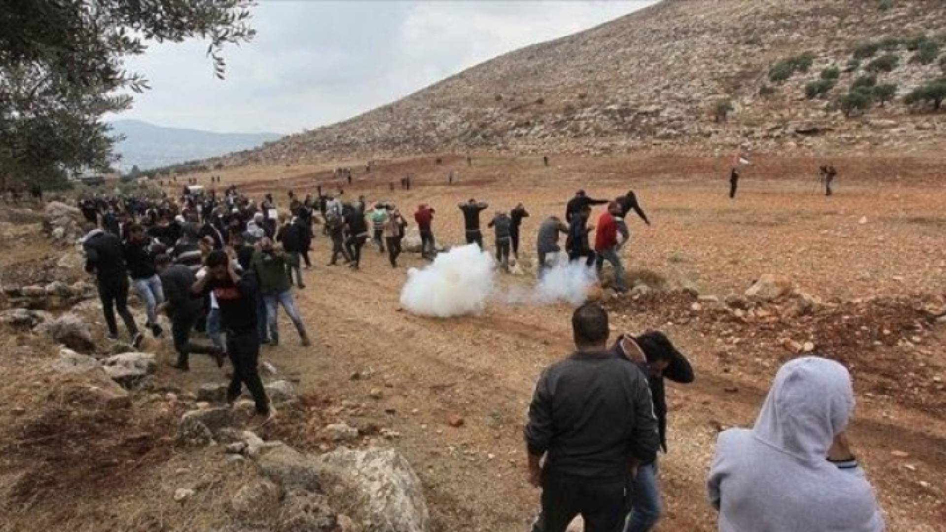 الصورة خلال مواجهات مع الاحتلال الاسرائيلي