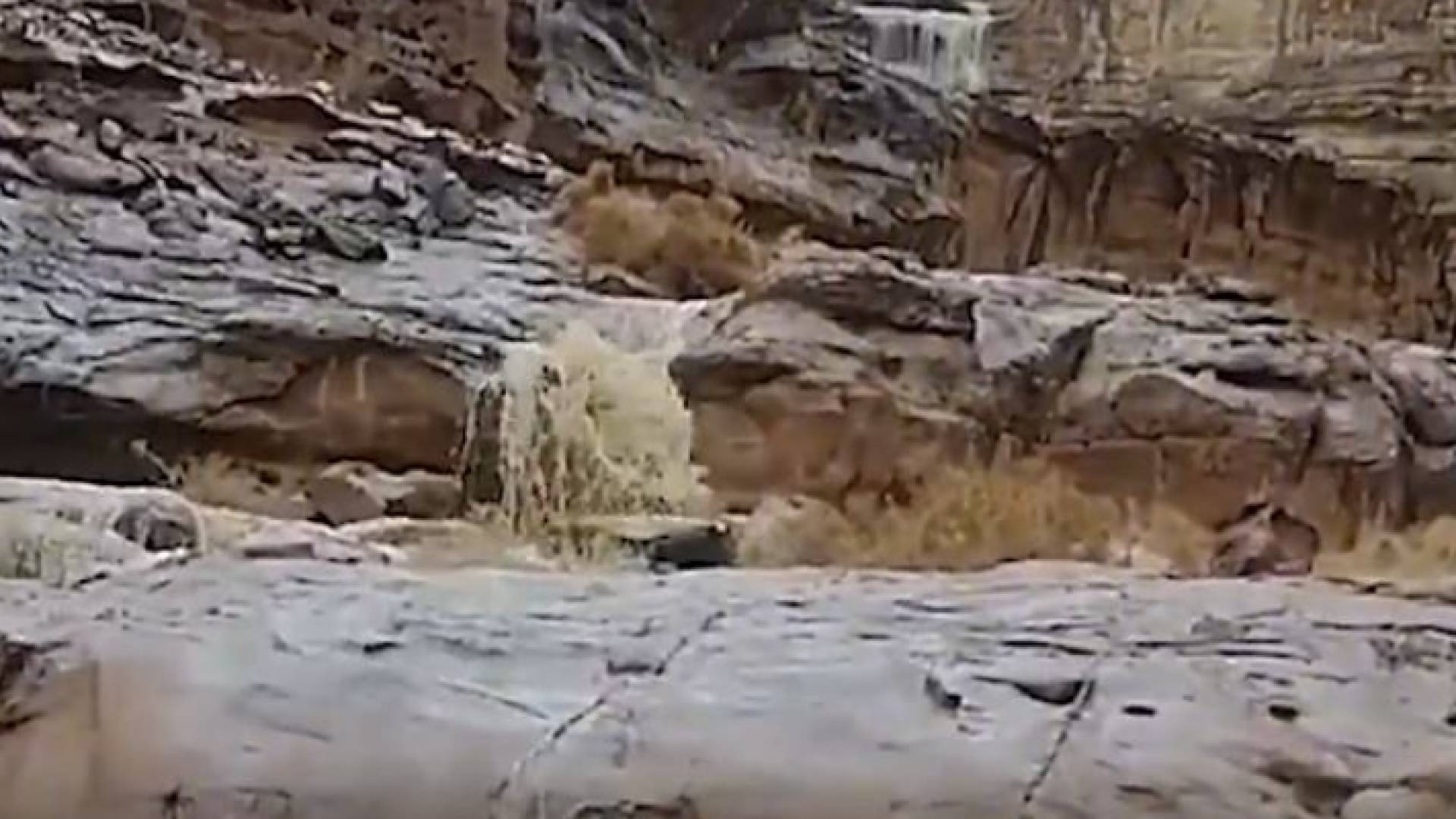 جمالية وادي رم تكتمل مع تساقط الأمطار وتشكل الشلالات السبت