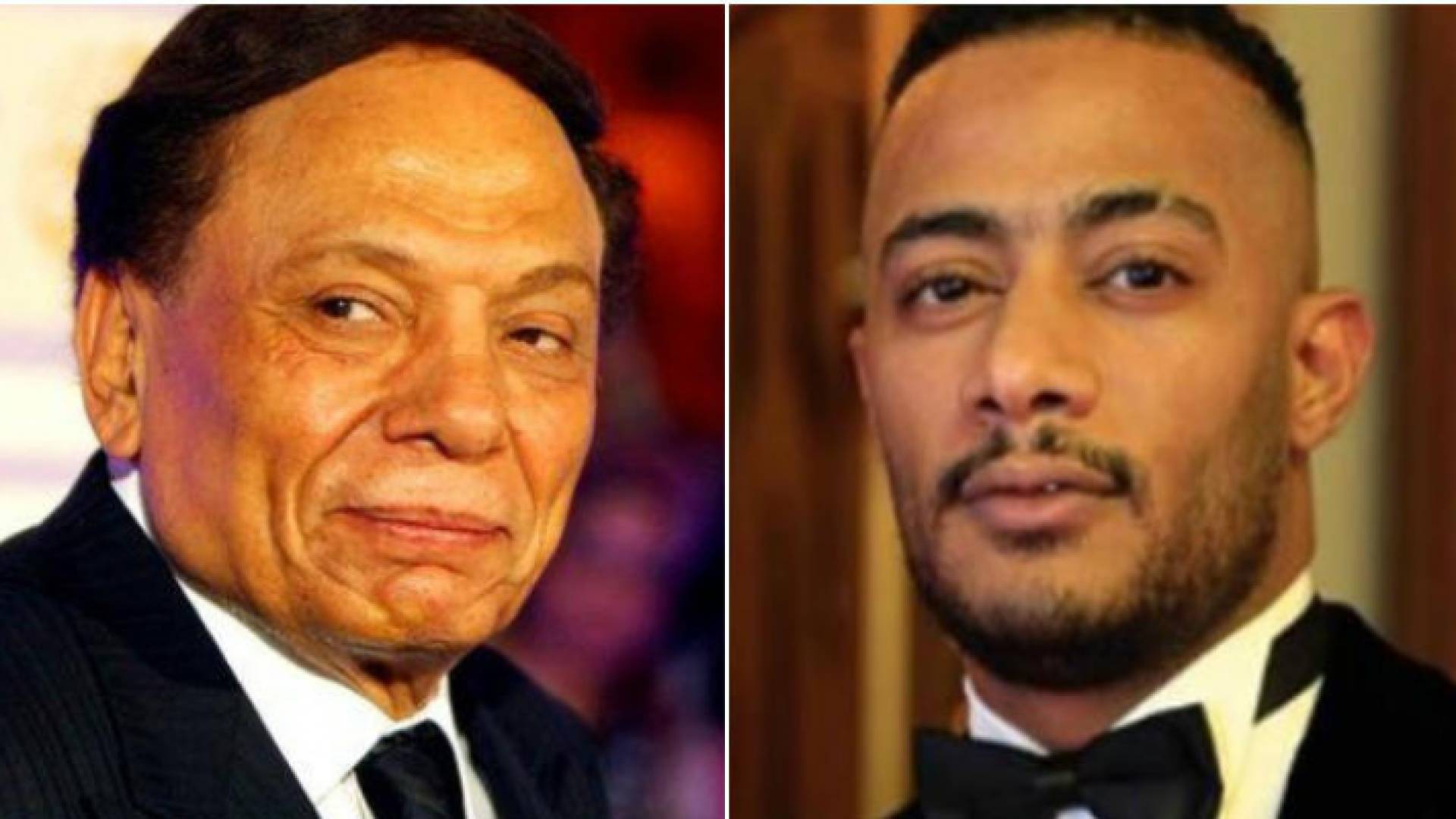 الفنانان المصريان عادل إمام ومحمد رمضان