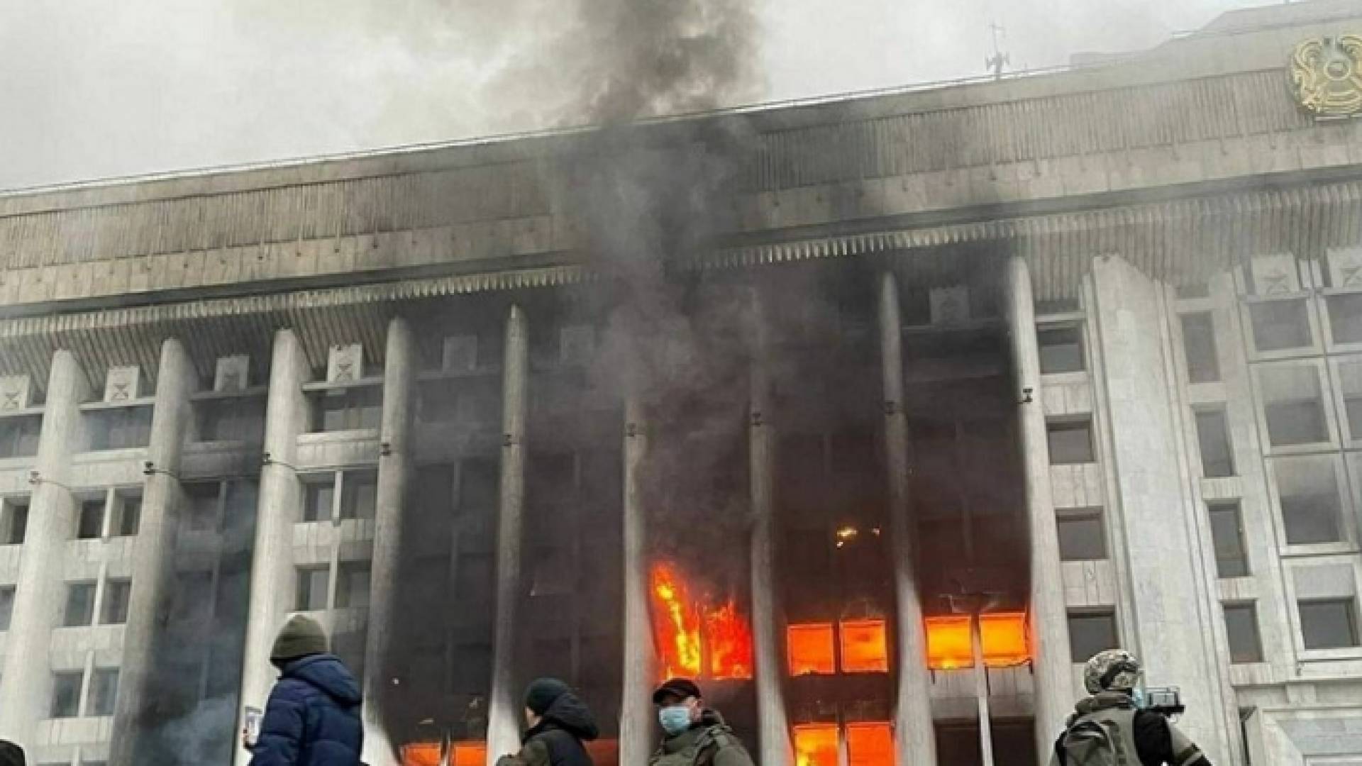 من اعمال الشغب في كازاخستان